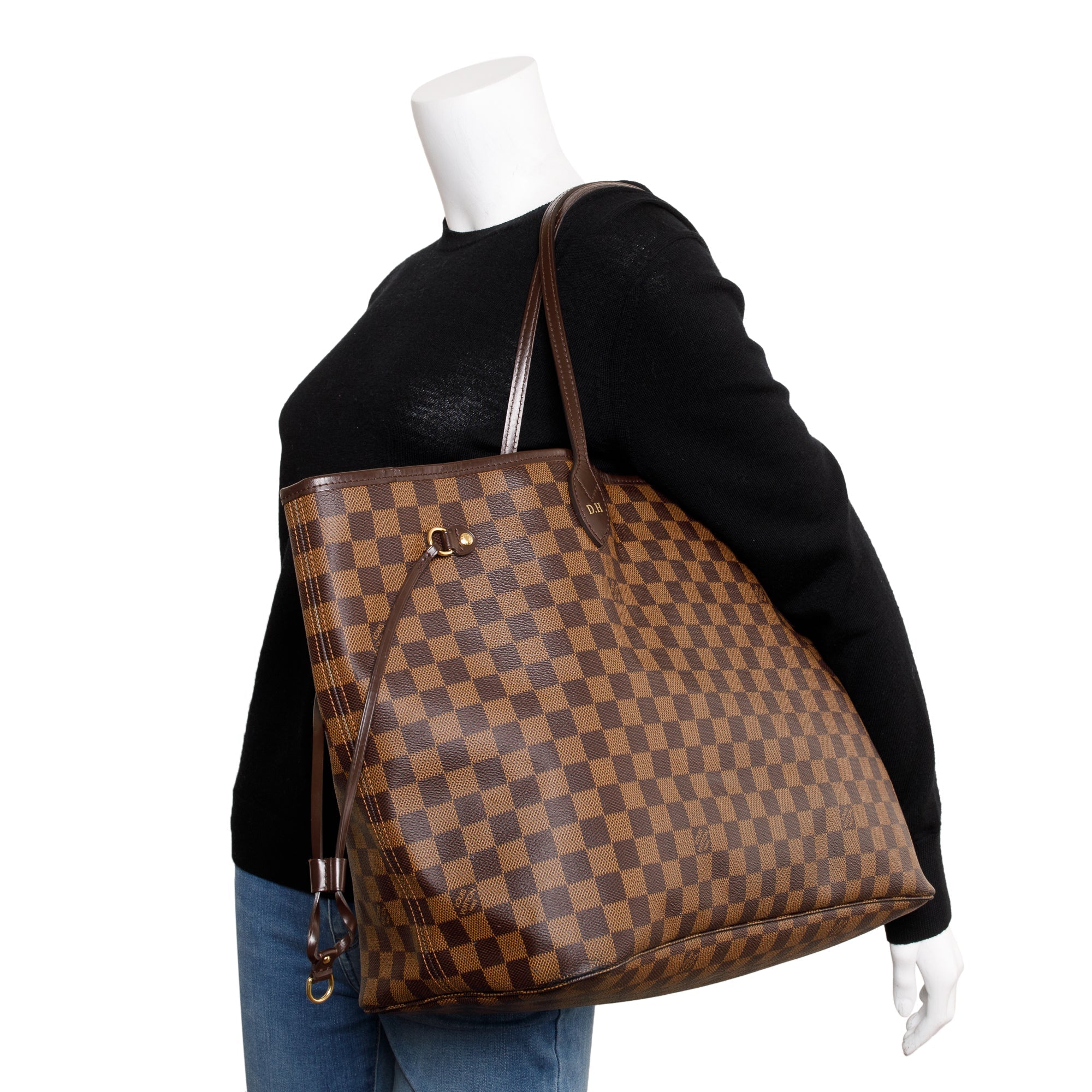 Louis Vuitton Damier Ebene Neverfull GM w/ Pochette