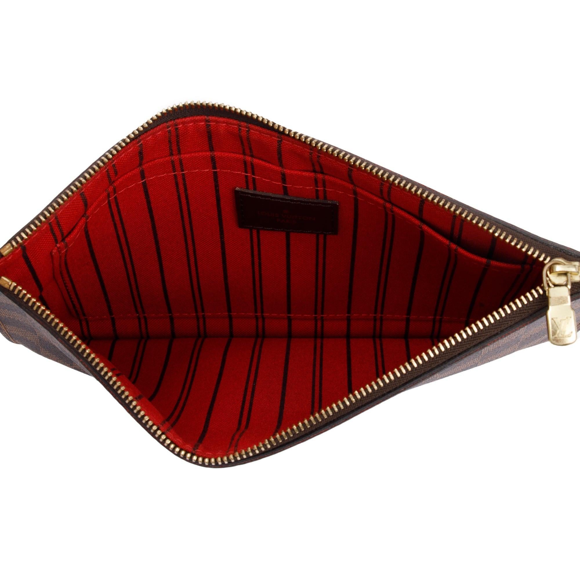 Louis Vuitton Damier Ebene Neverfull MM w/ Pouch