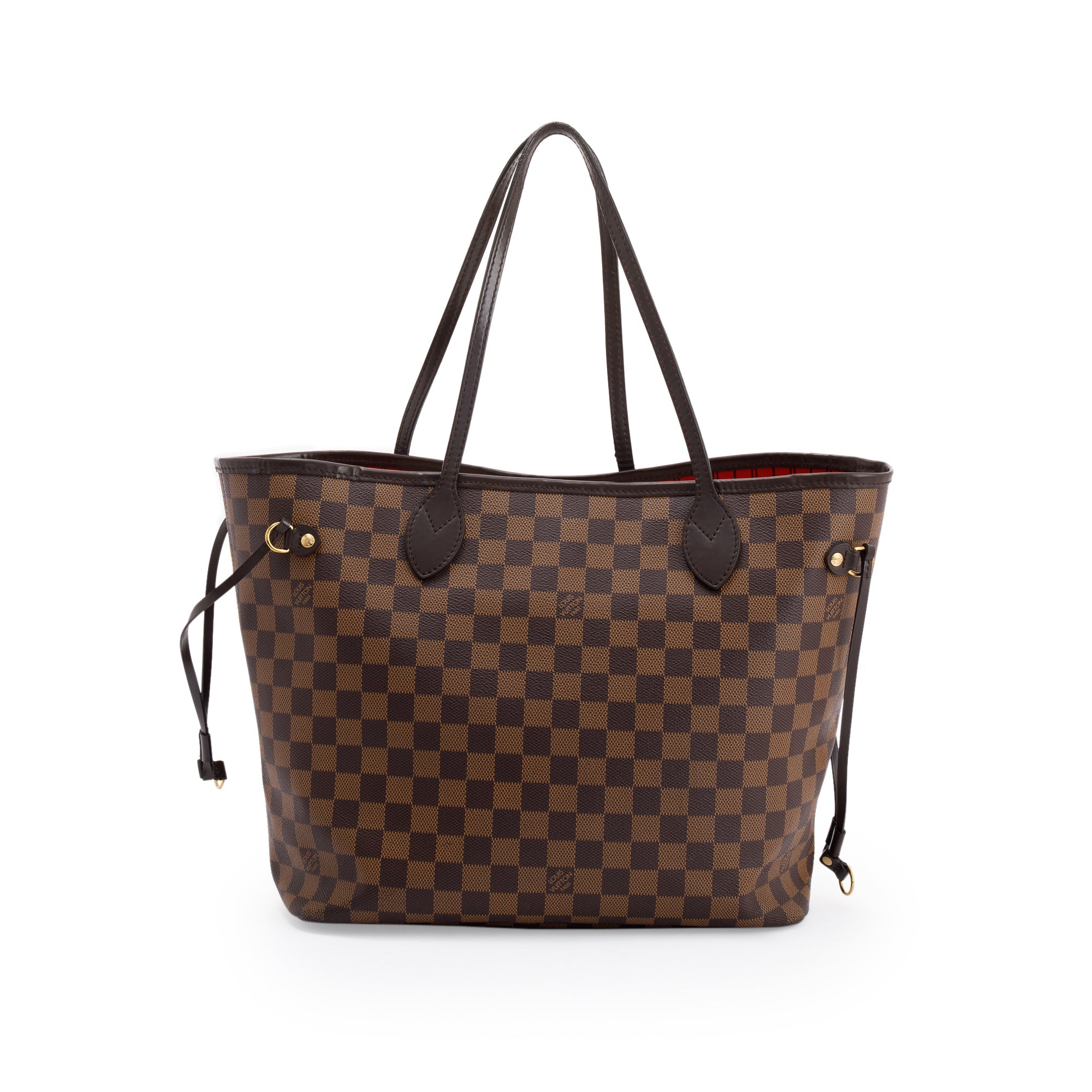 Louis Vuitton Damier Ebene Neverfull MM w/ Pouch & Box