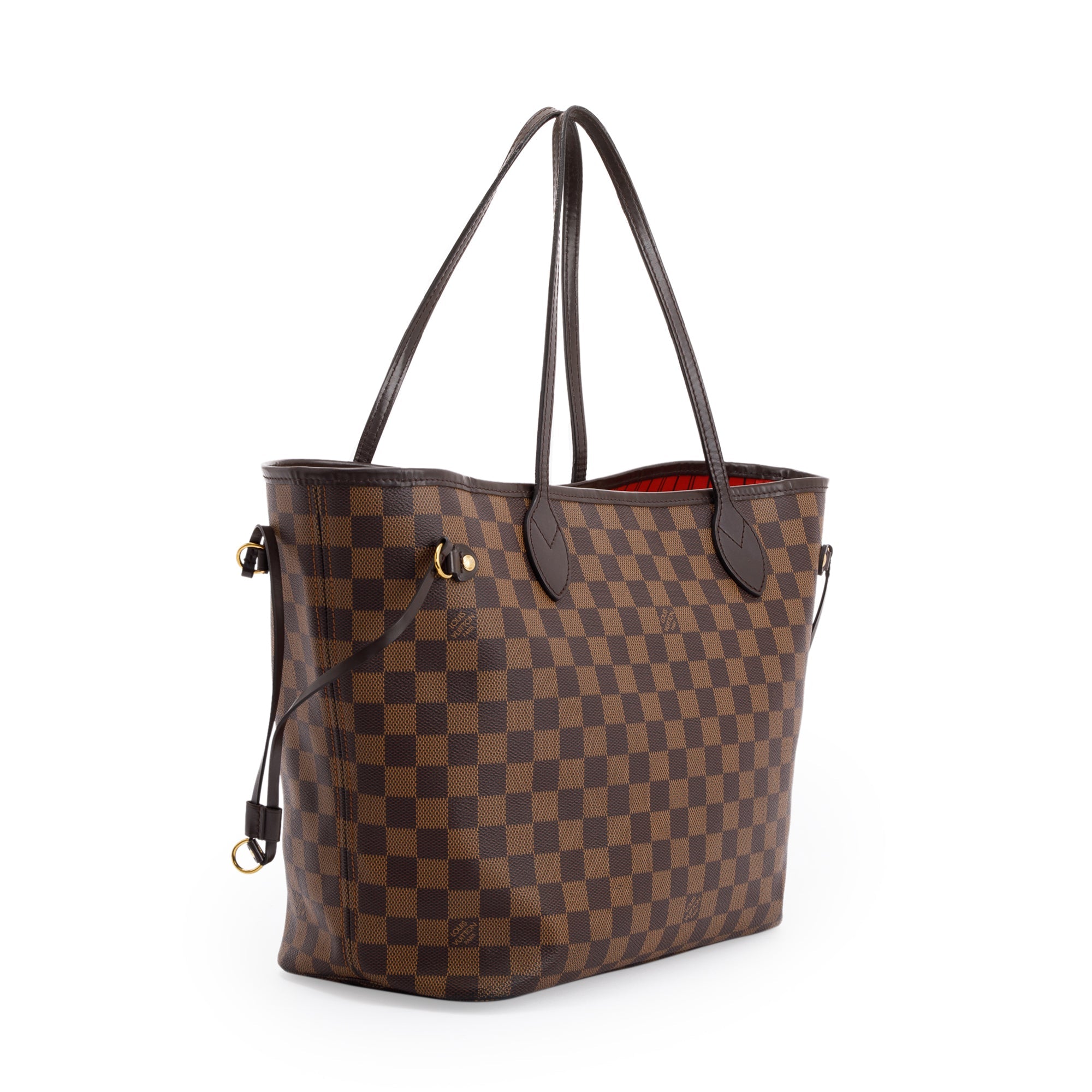 Louis Vuitton Damier Ebene Neverfull MM w/ Pouch & Box
