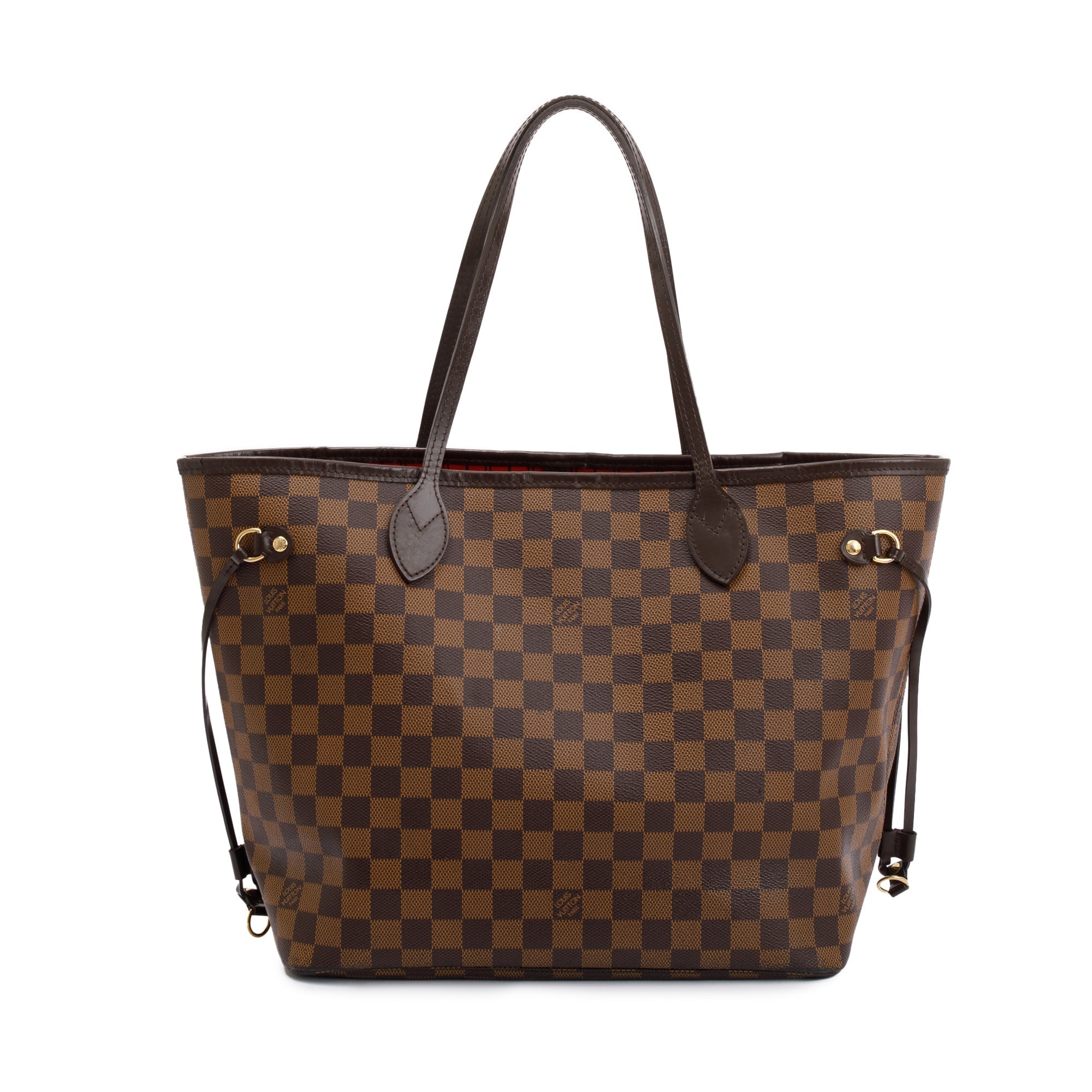 Louis Vuitton Damier Ebene Neverfull MM w/ Pouch & Box