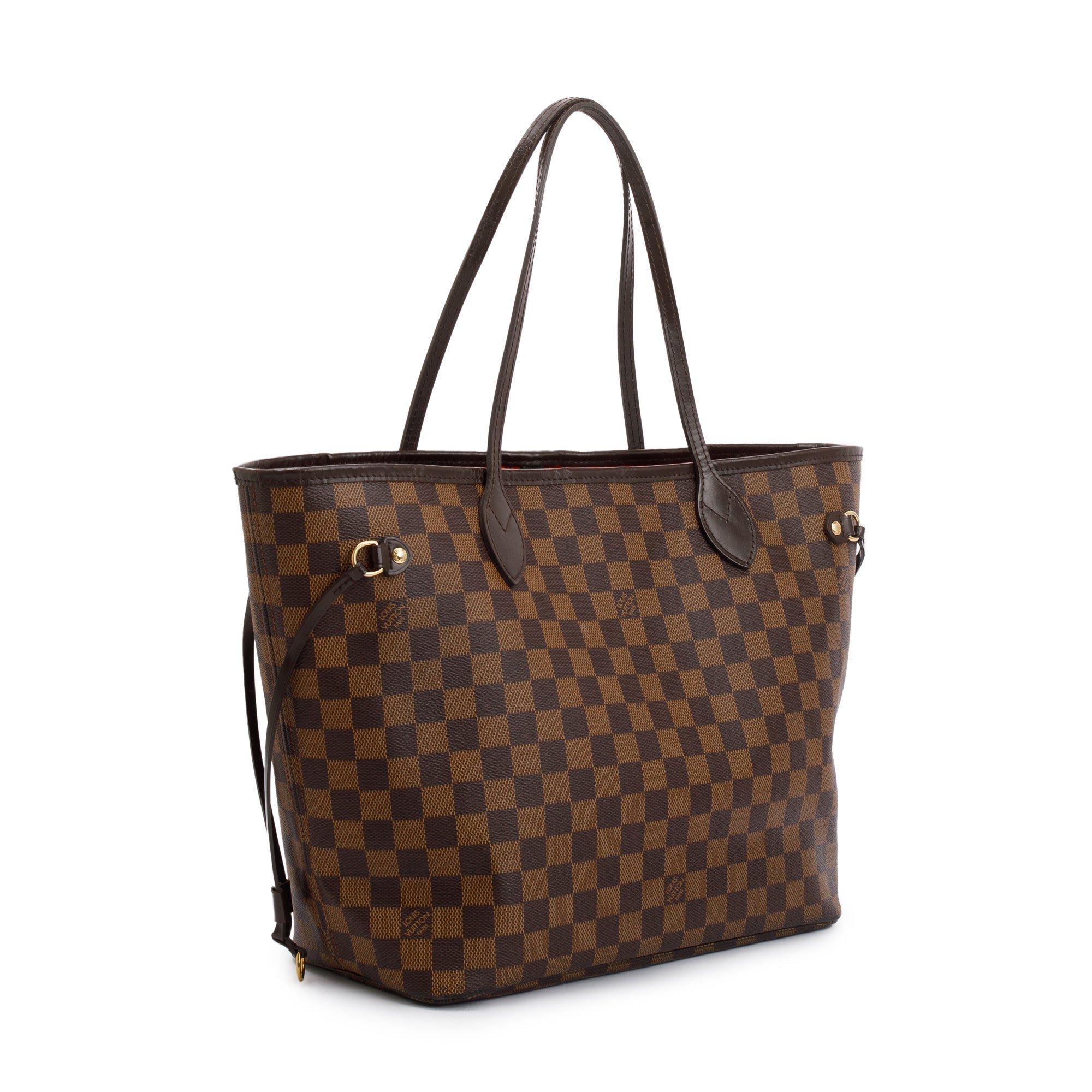 Louis Vuitton Damier Ebene Neverfull MM w/ Pouch & Box