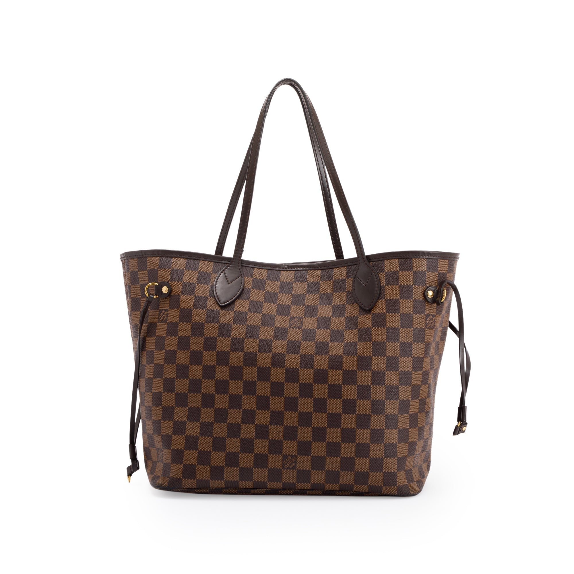 Louis Vuitton Damier Ebene Neverfull MM w/ Pouch & Box