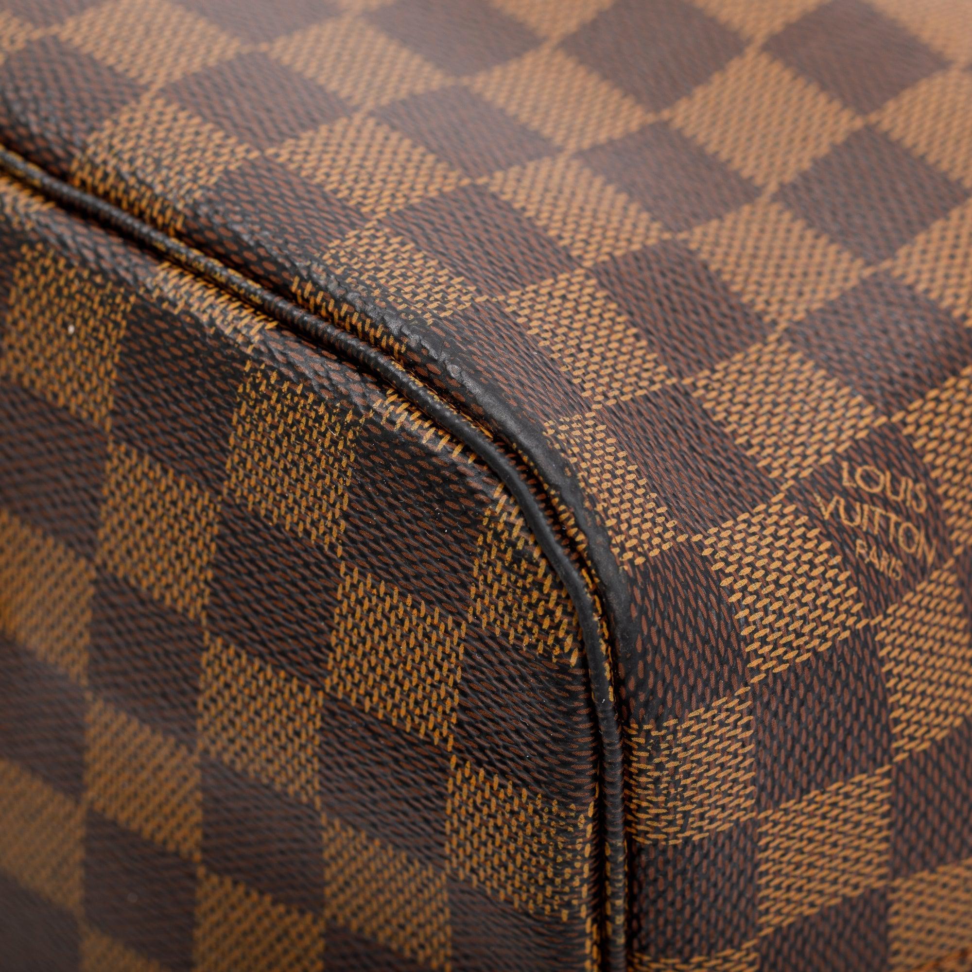 Louis Vuitton Damier Ebene Neverfull MM w/ Pouch & Box