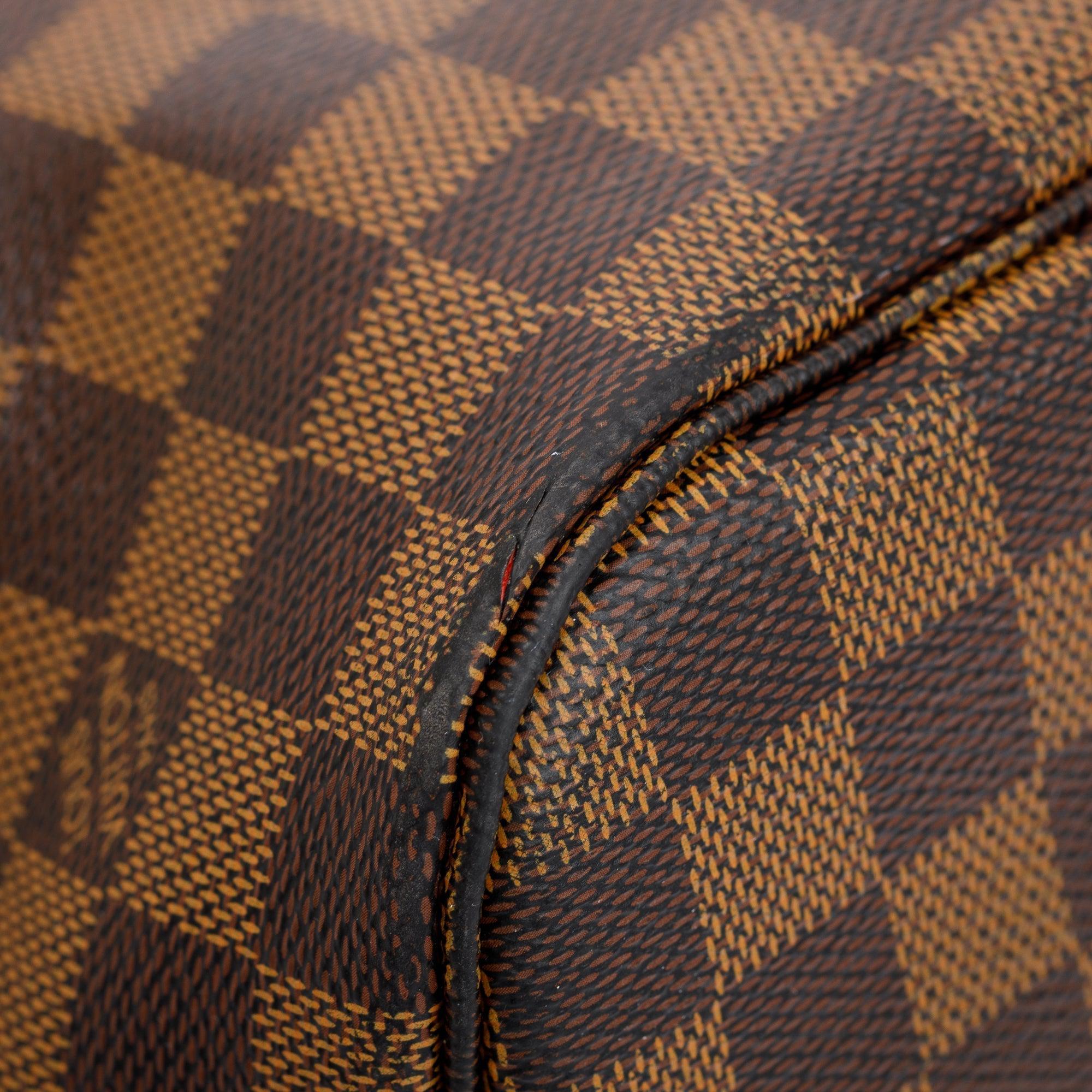 Louis Vuitton Damier Ebene Neverfull MM w/ Pouch & Box