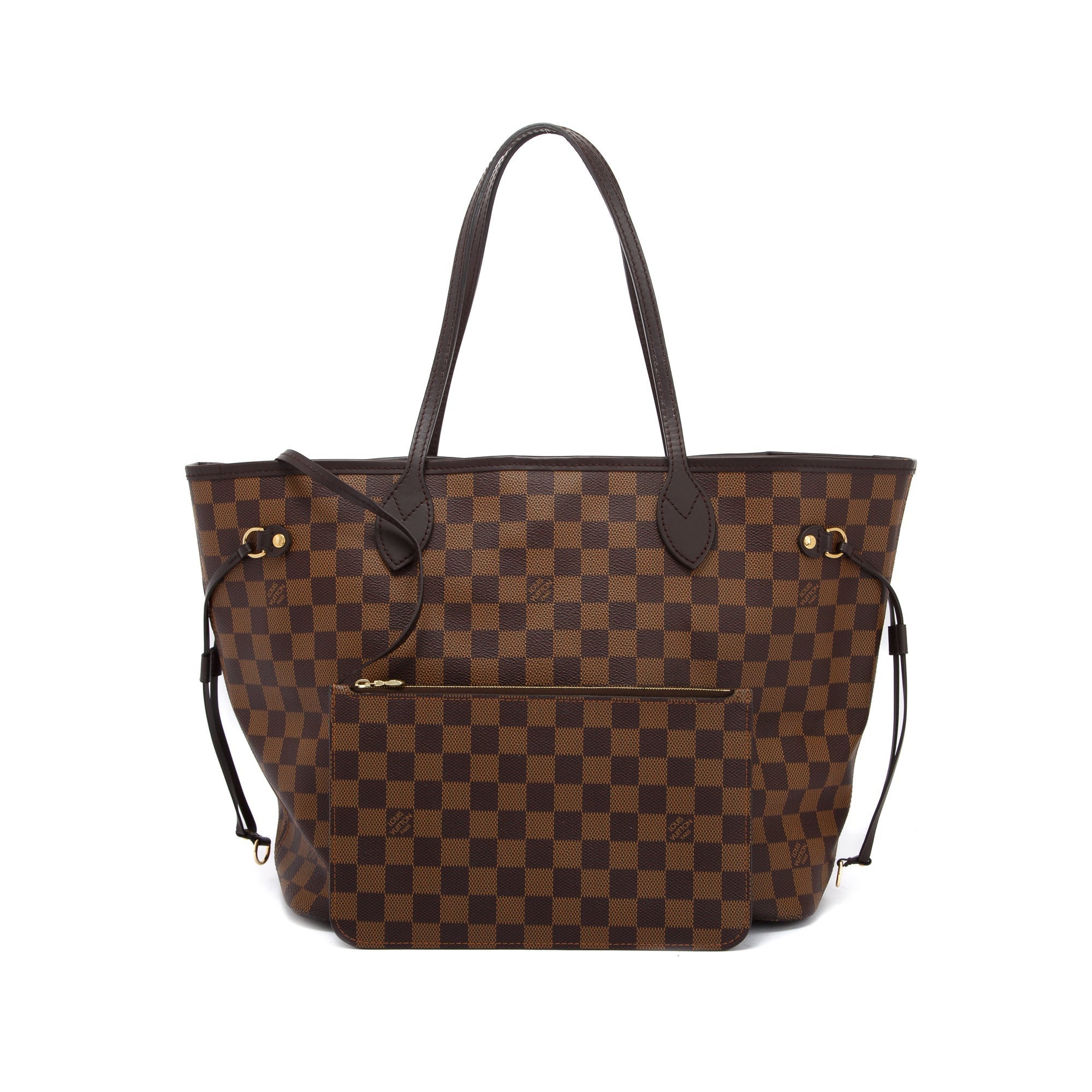 Louis Vuitton Damier Ebene Neverfull MM w/ Pouch