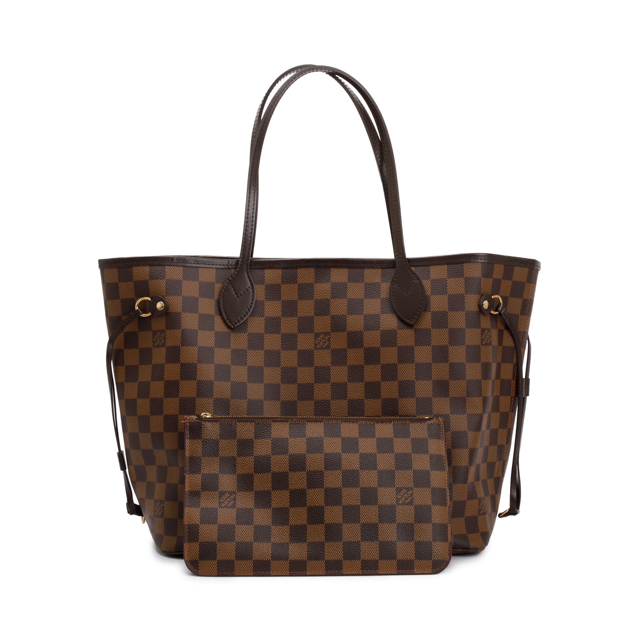 Louis Vuitton Damier Ebene Neverfull MM w/ Pouch