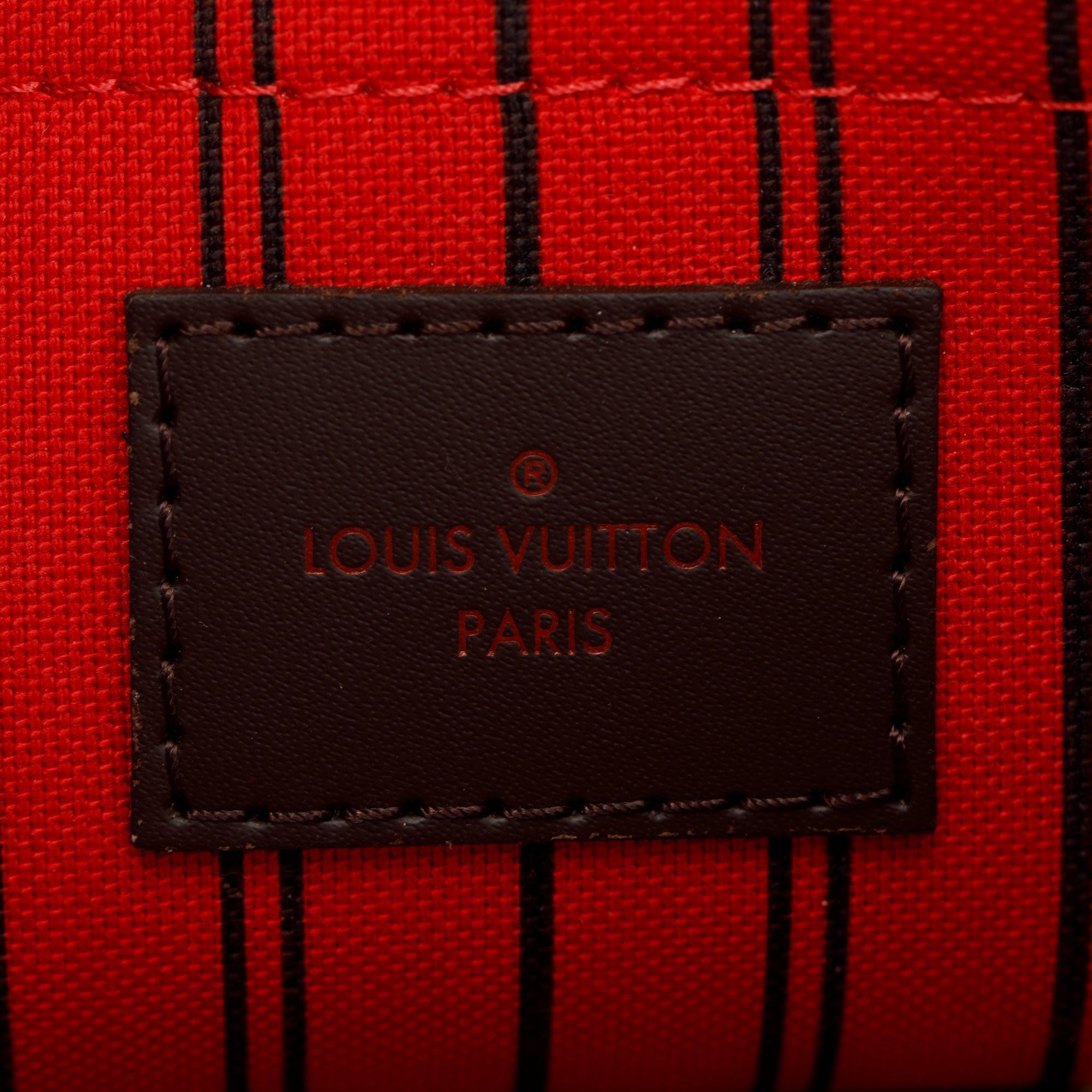 Louis Vuitton Damier Ebene Neverfull Pochette