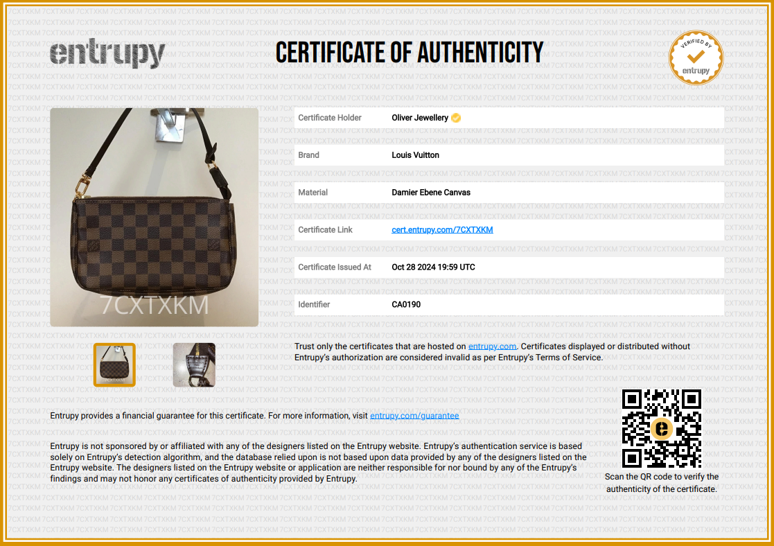 Louis Vuitton Damier Ebene Pochette Accessories