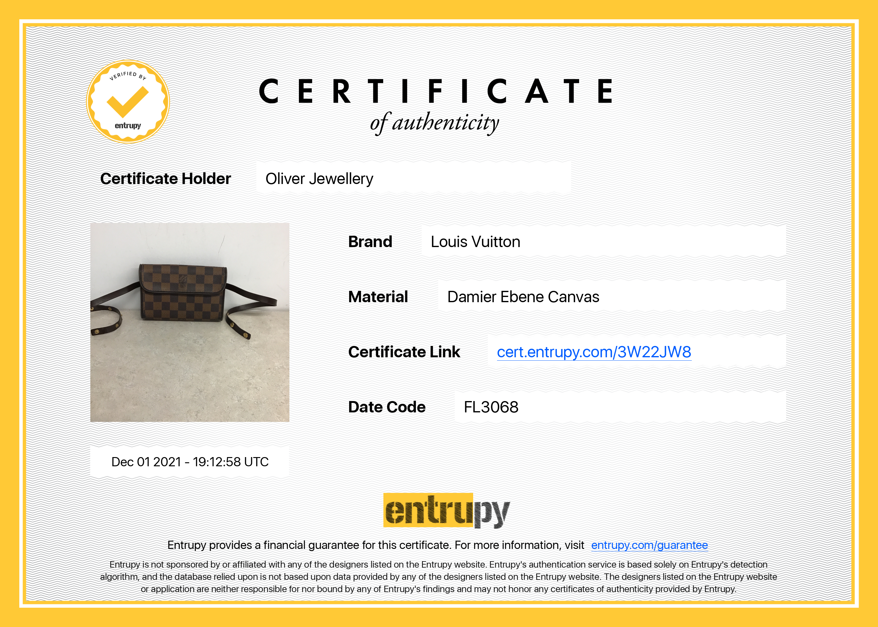 Louis Vuitton Damier Ebene Pochette Florentine