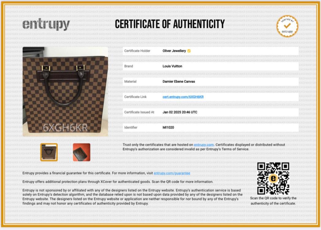 Louis Vuitton Damier Ebene Sac Plat Venice GM