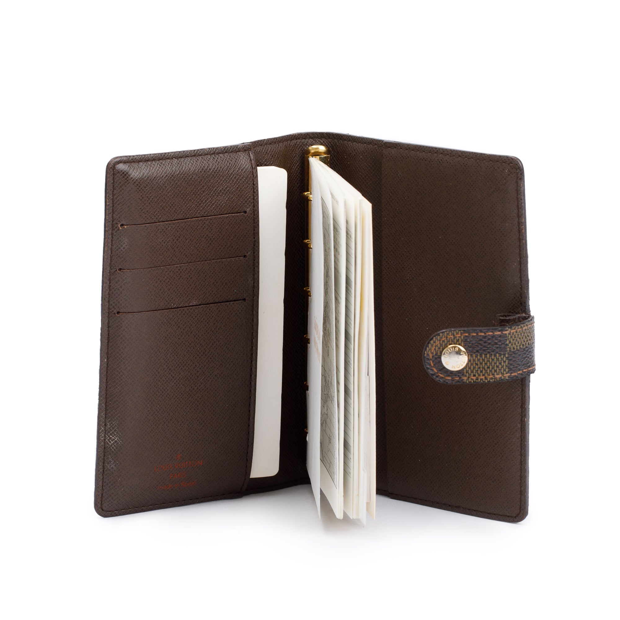 Louis Vuitton Damier Ebene Small Ring Agenda Cover