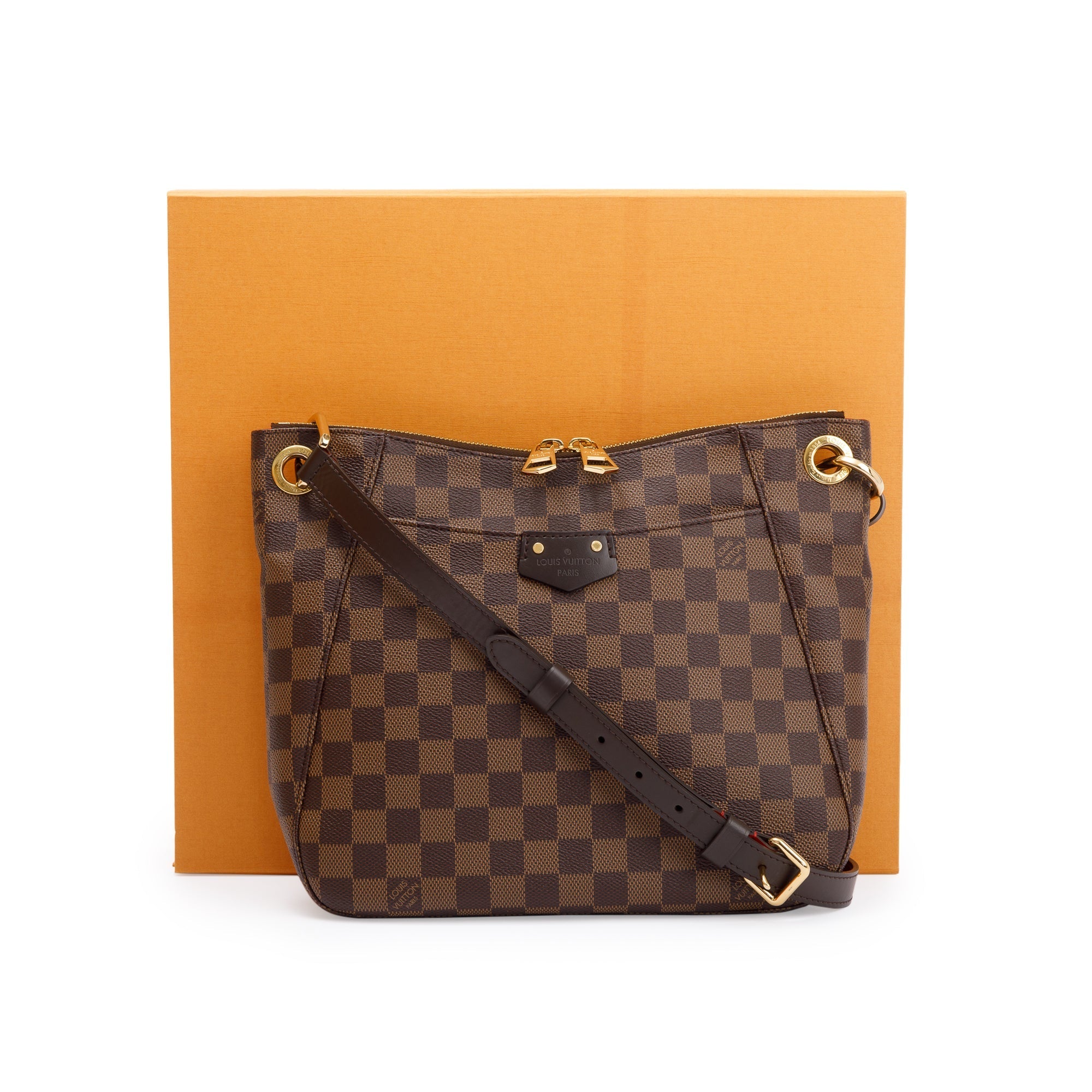 Louis Vuitton Damier Ebene South Bank Besace Bag w/ Box & Receipt