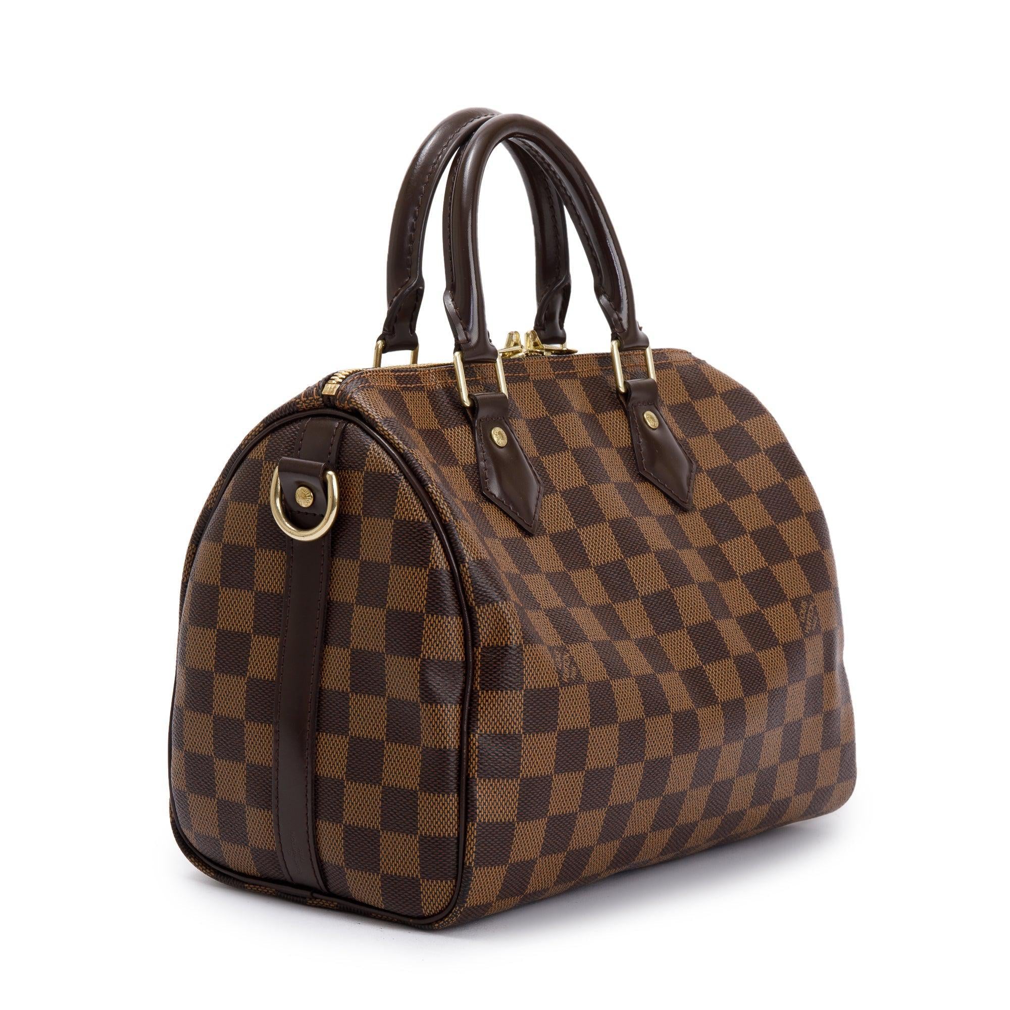 Louis Vuitton Damier Ebene Speedy Bandouliere 25