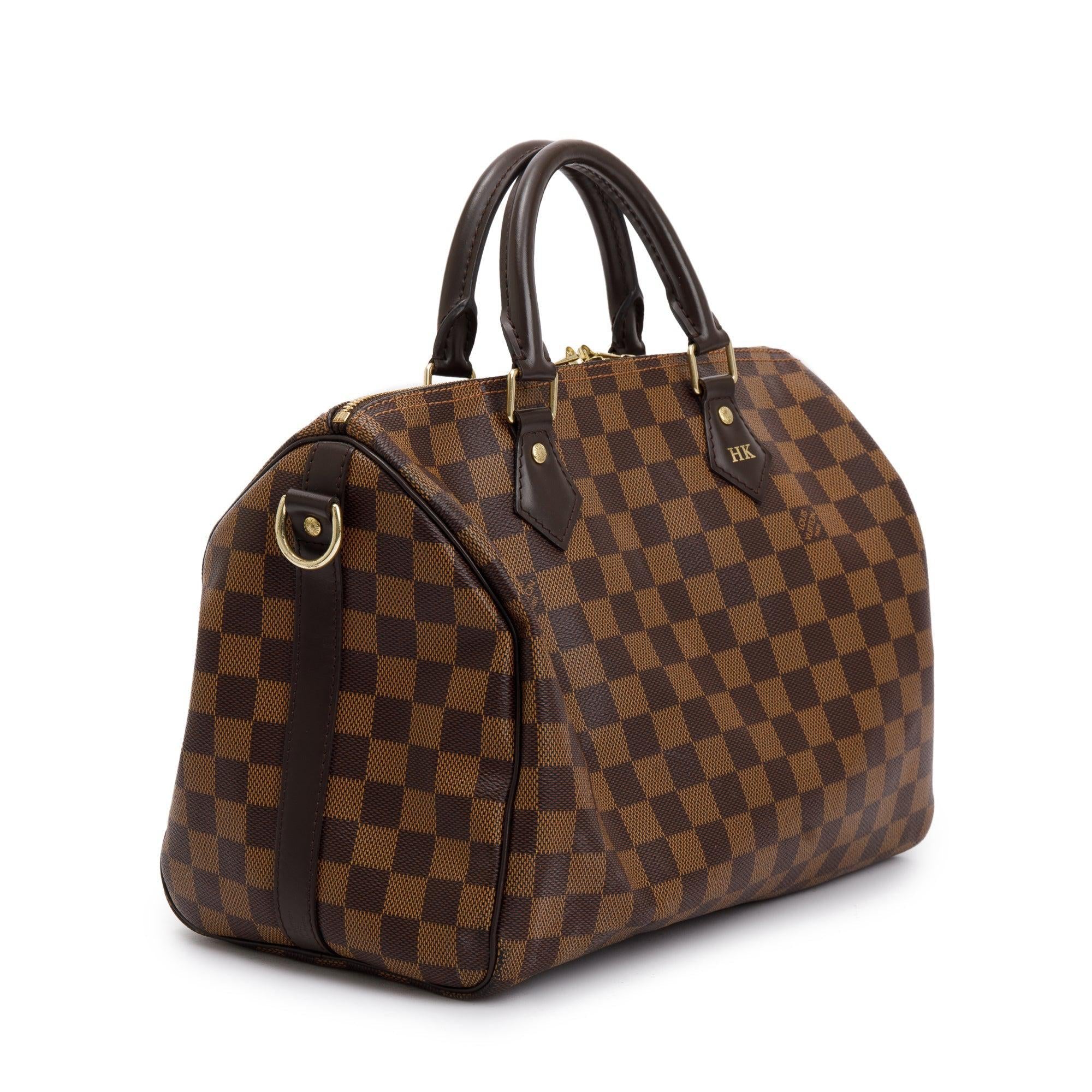Louis Vuitton Damier Ebene Speedy Bandouliere 30 w/ Strap