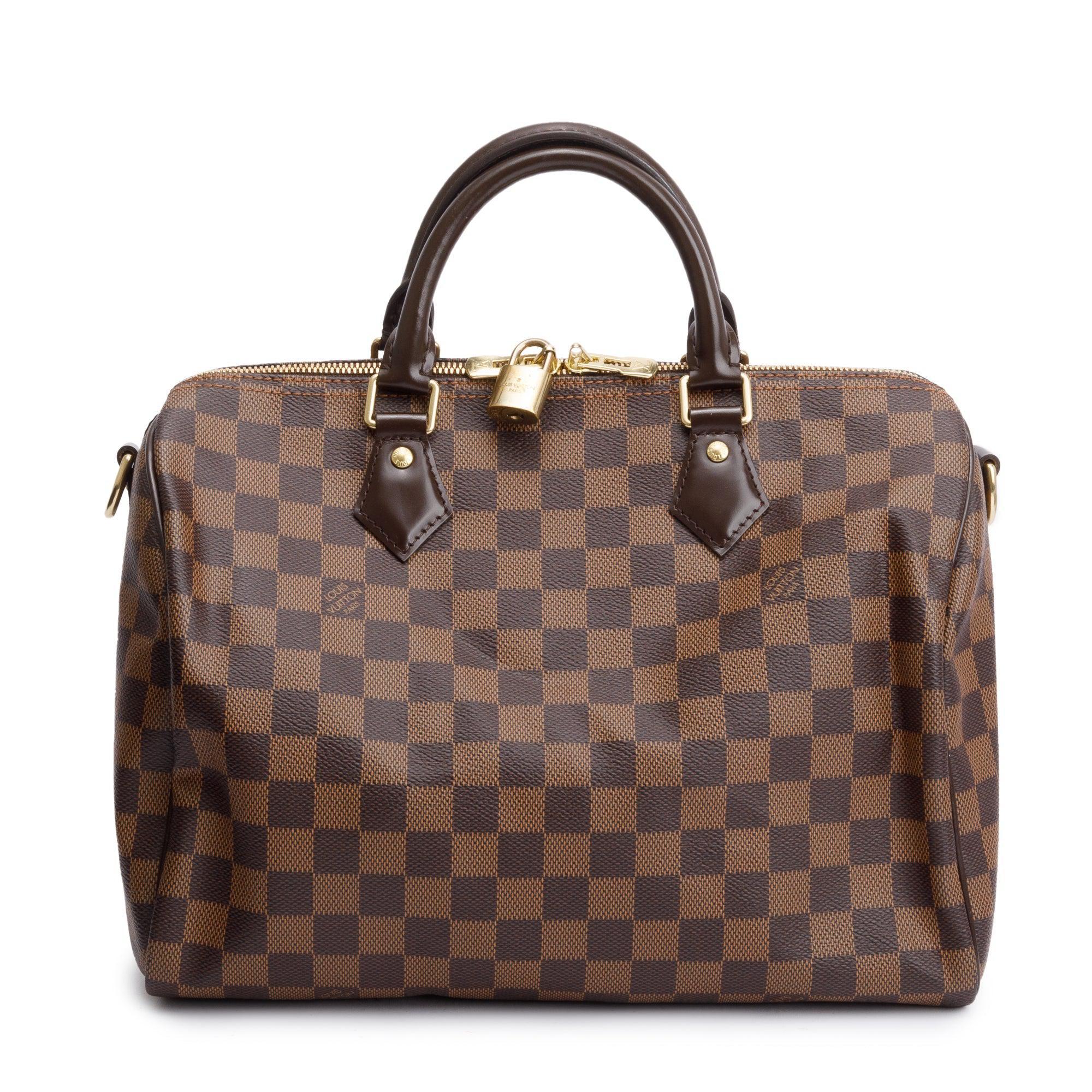 Louis Vuitton Damier Ebene Speedy Bandouliere 30 w/ Strap