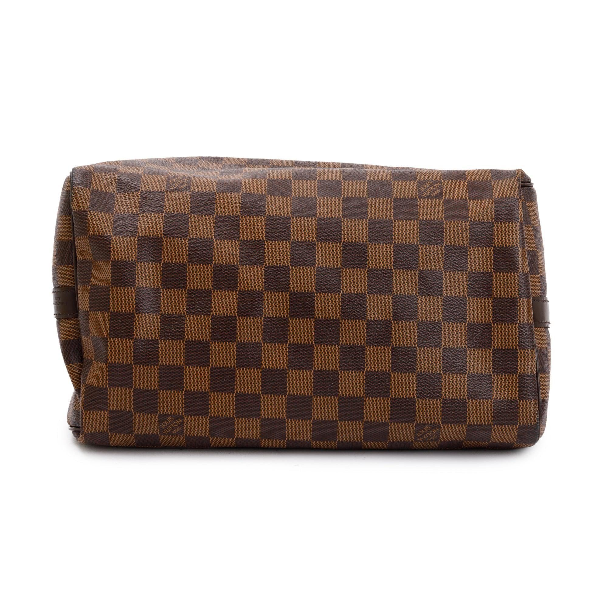 Louis Vuitton Damier Ebene Speedy Bandouliere 30 w/ Strap