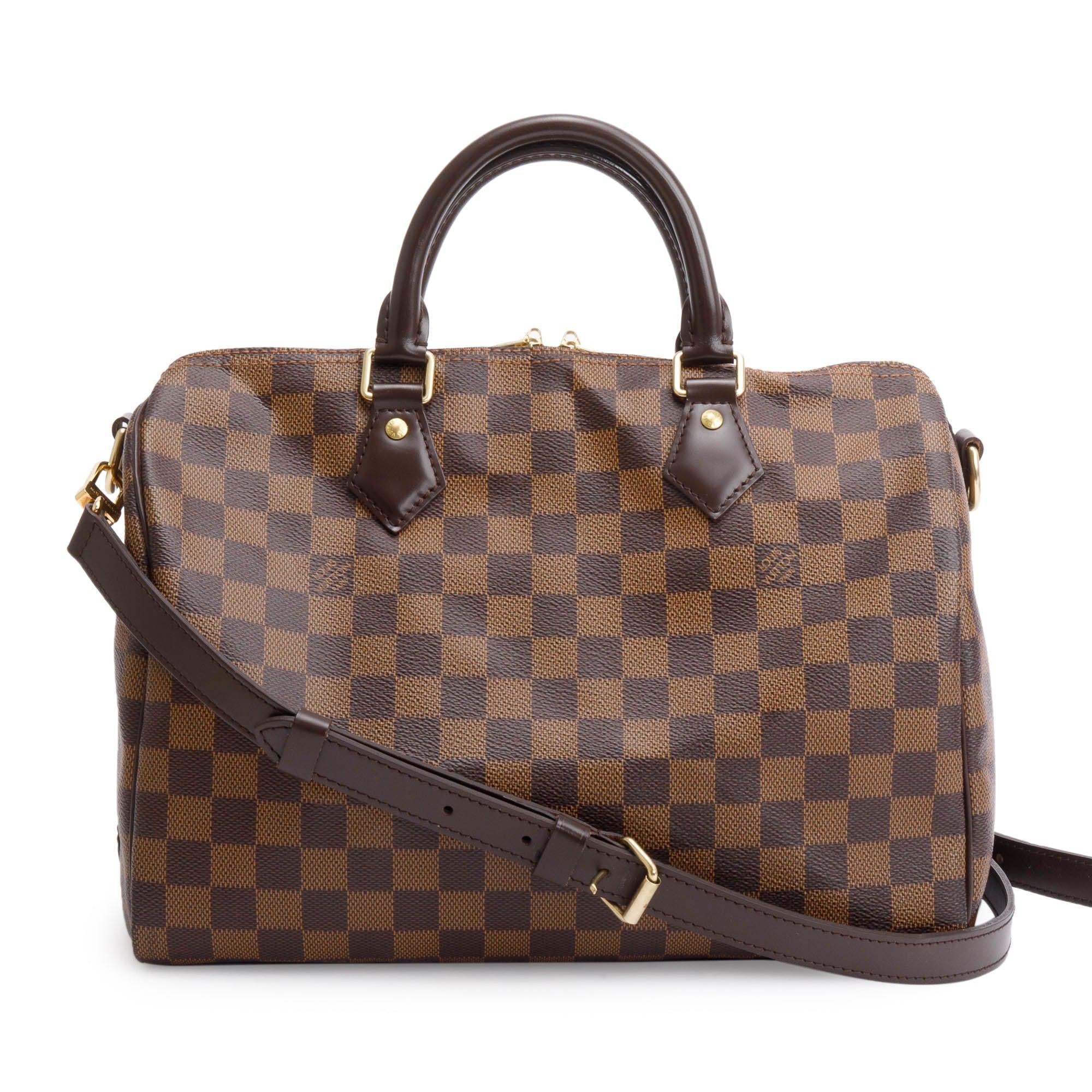 Louis Vuitton Damier Ebene Speedy Bandouliere 30 w/ Strap