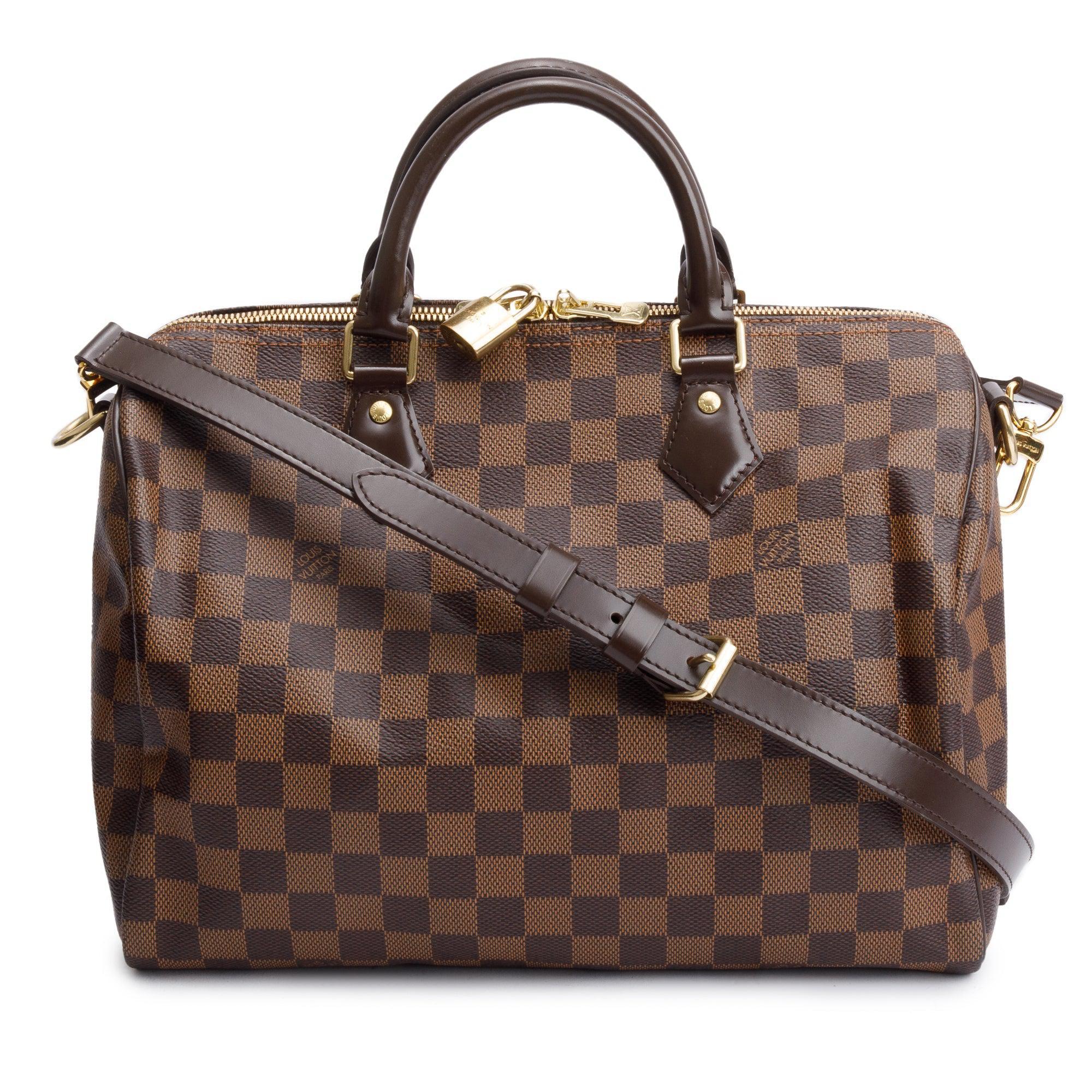 Louis Vuitton Damier Ebene Speedy Bandouliere 30 w/ Strap