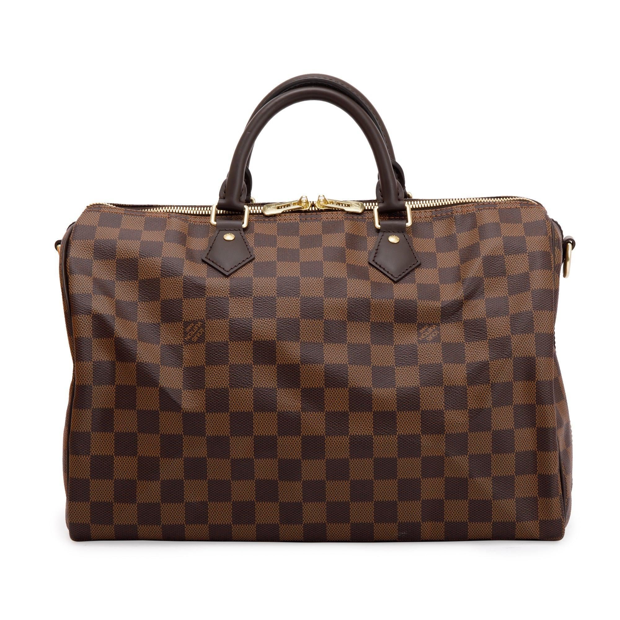 Louis Vuitton Damier Ebene Speedy Bandouliere 35 w/ Box