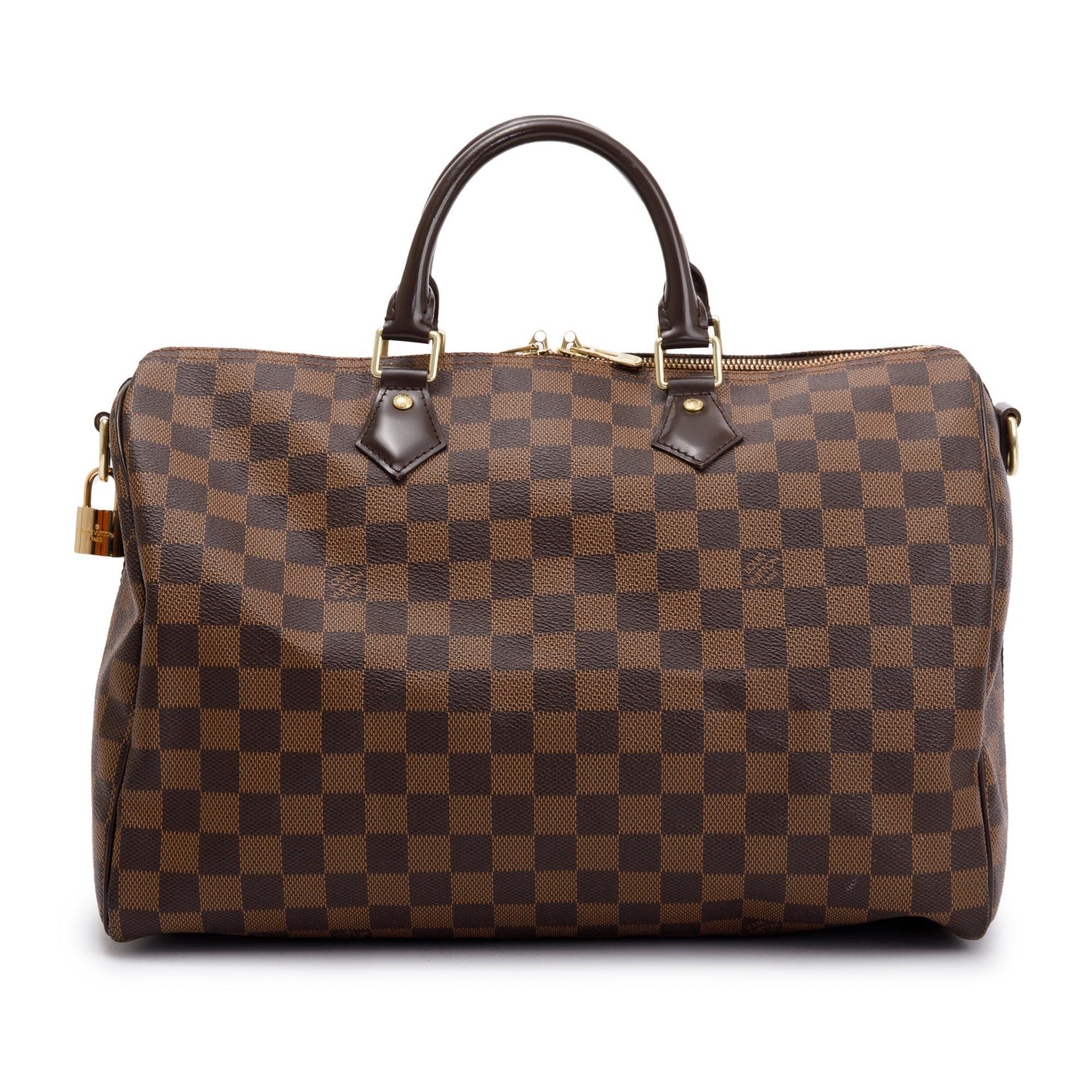 Louis Vuitton Damier Ebene Speedy Bandouliere 35 w/ Box & Receipt