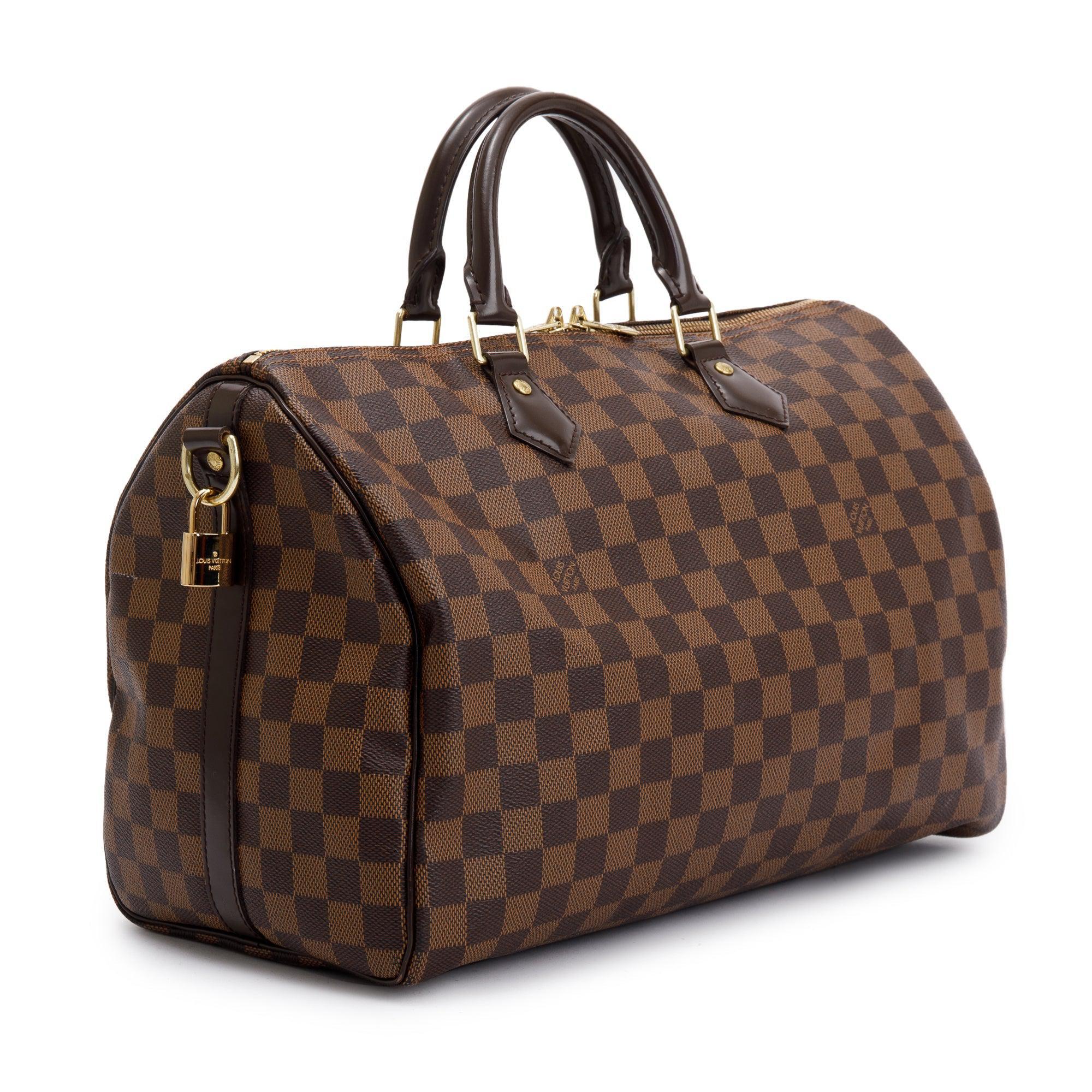 Louis Vuitton Damier Ebene Speedy Bandouliere 35 w/ Box & Receipt