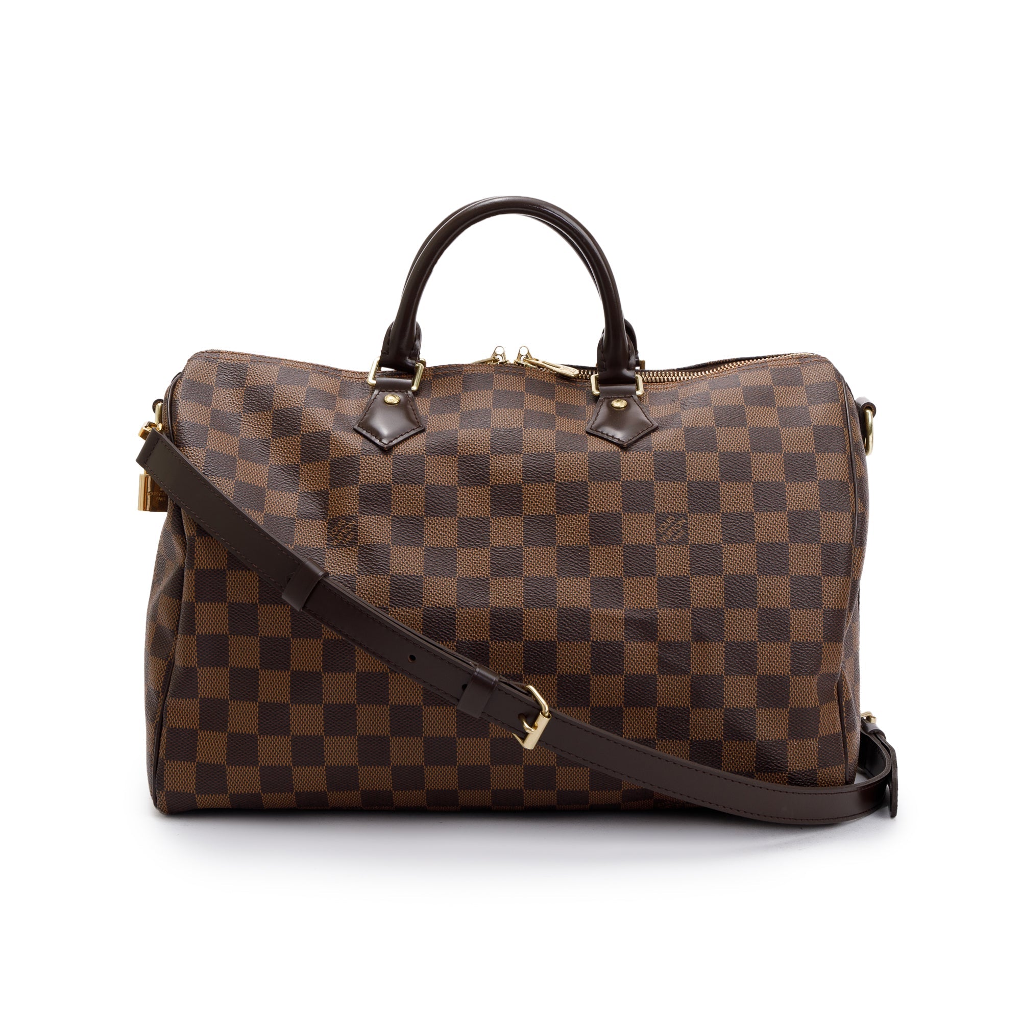 Louis Vuitton Damier Ebene Speedy Bandouliere 35 w/ Box & Receipt