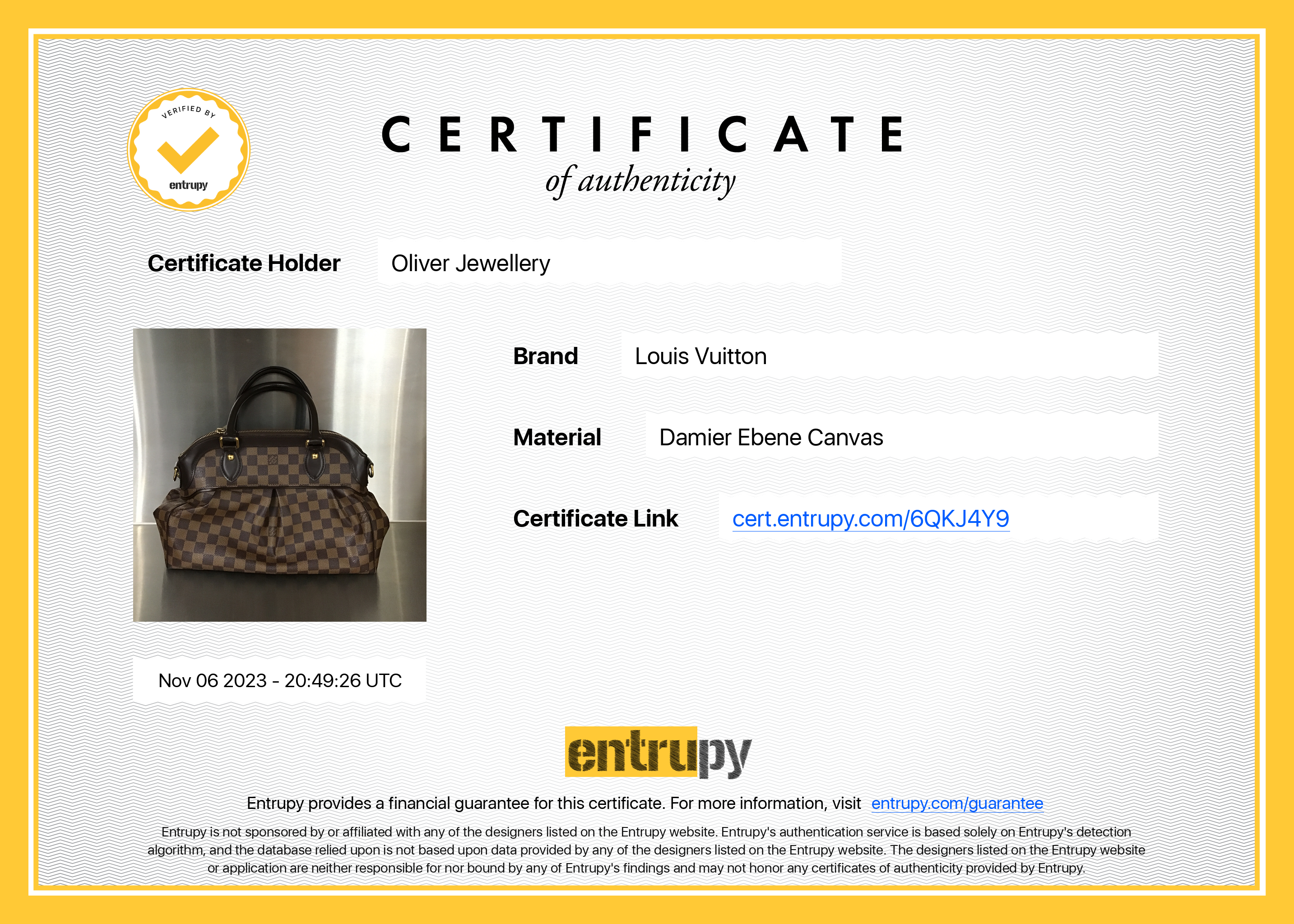 Louis Vuitton Damier Ebene Trevi PM