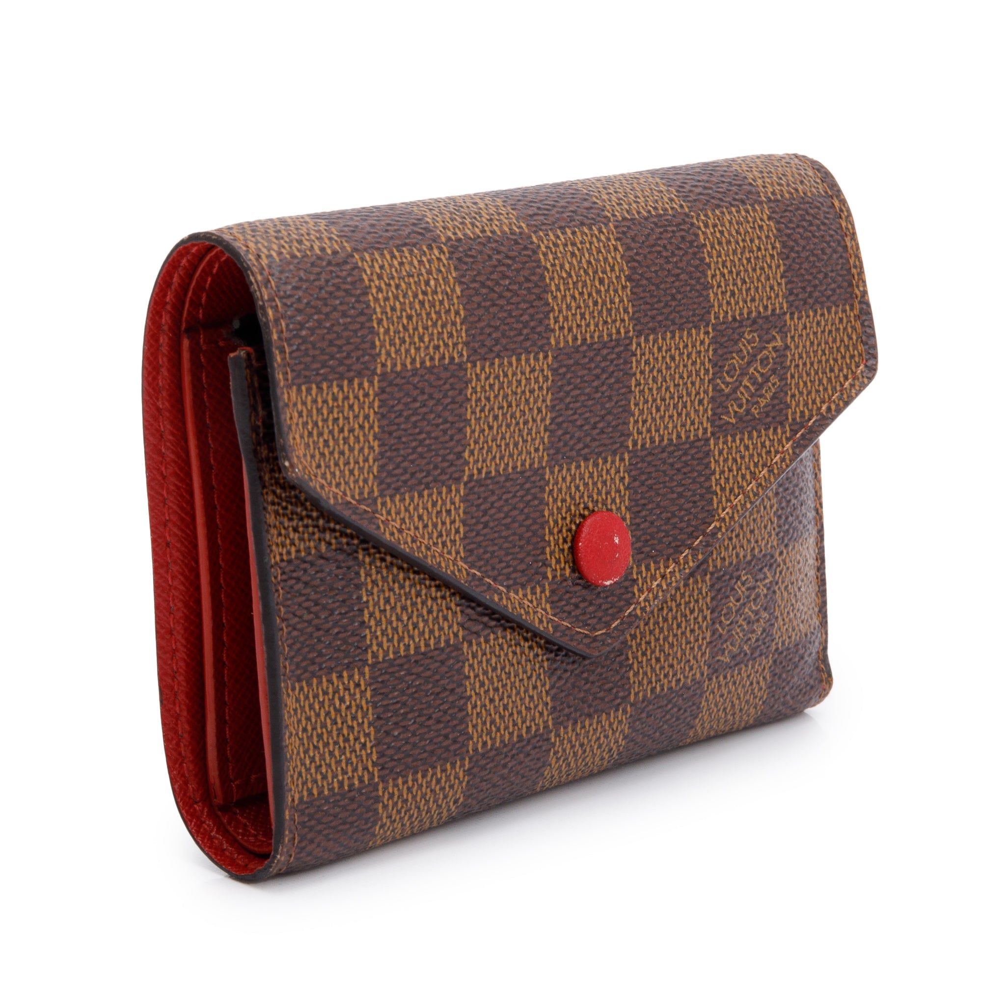 Louis Vuitton Damier Ebene Victorine Wallet w/ Box