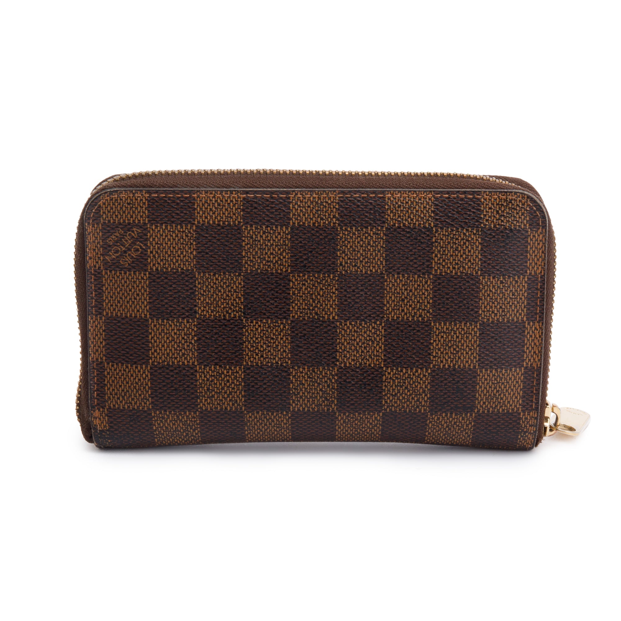Louis Vuitton Damier Ebene Zippy Compact Wallet w/ Box & Receipt