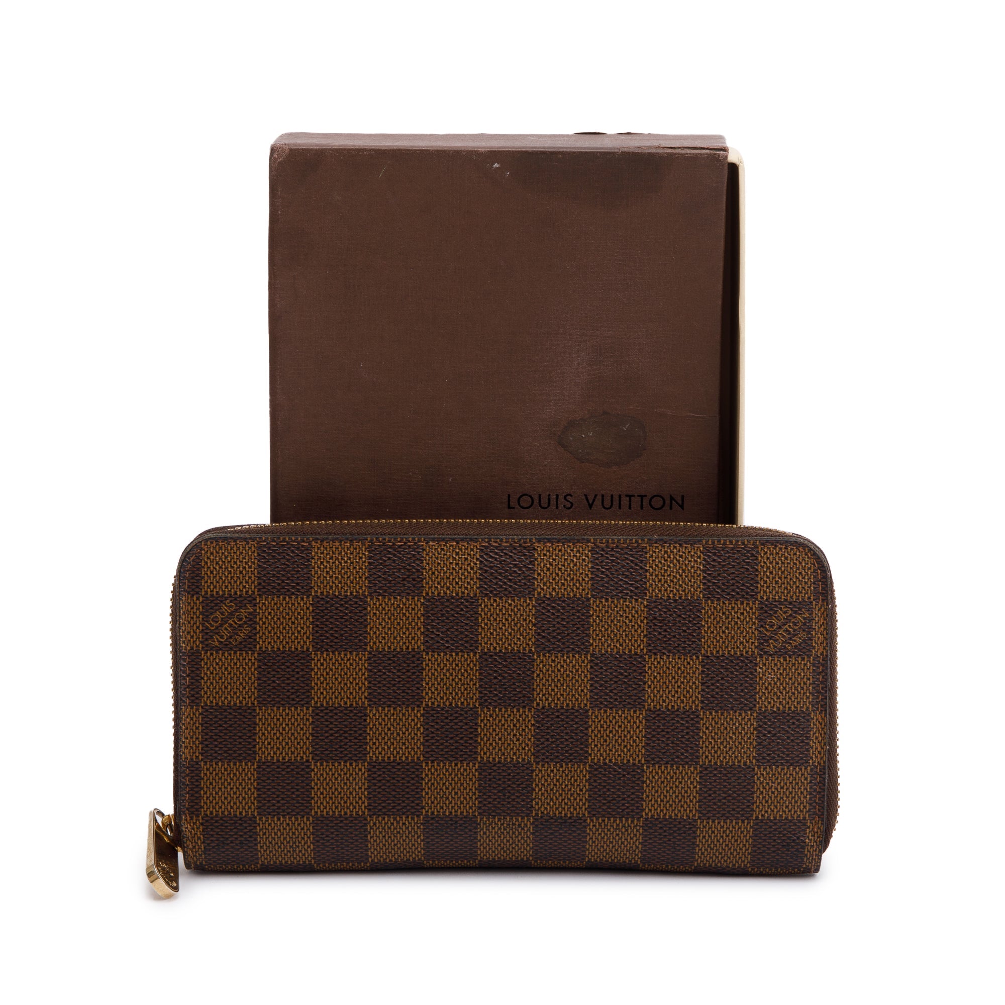 Louis Vuitton Damier Ebene Zippy Wallet w/ Box