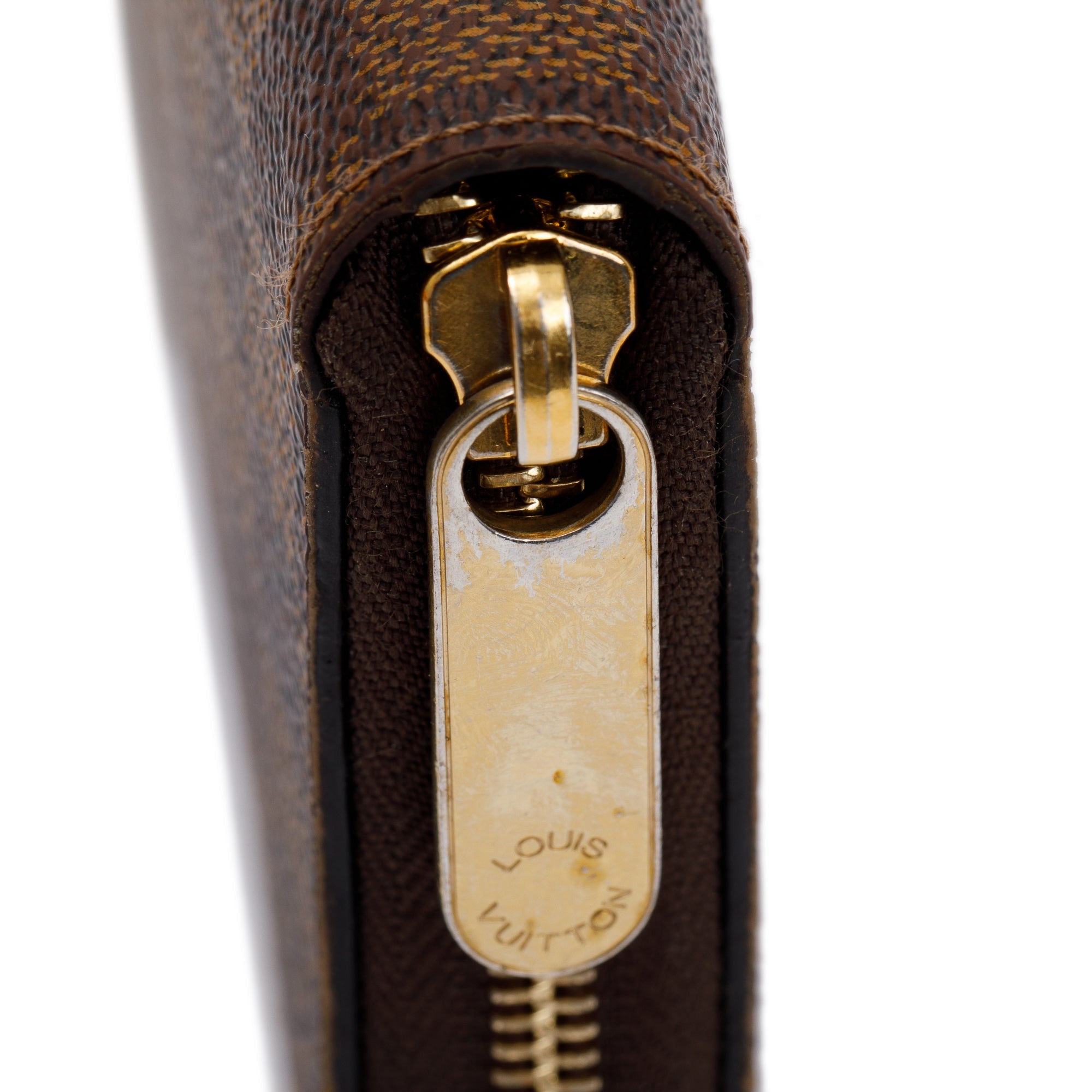 Louis Vuitton Damier Ebene Zippy Wallet w/ Box & Receipt