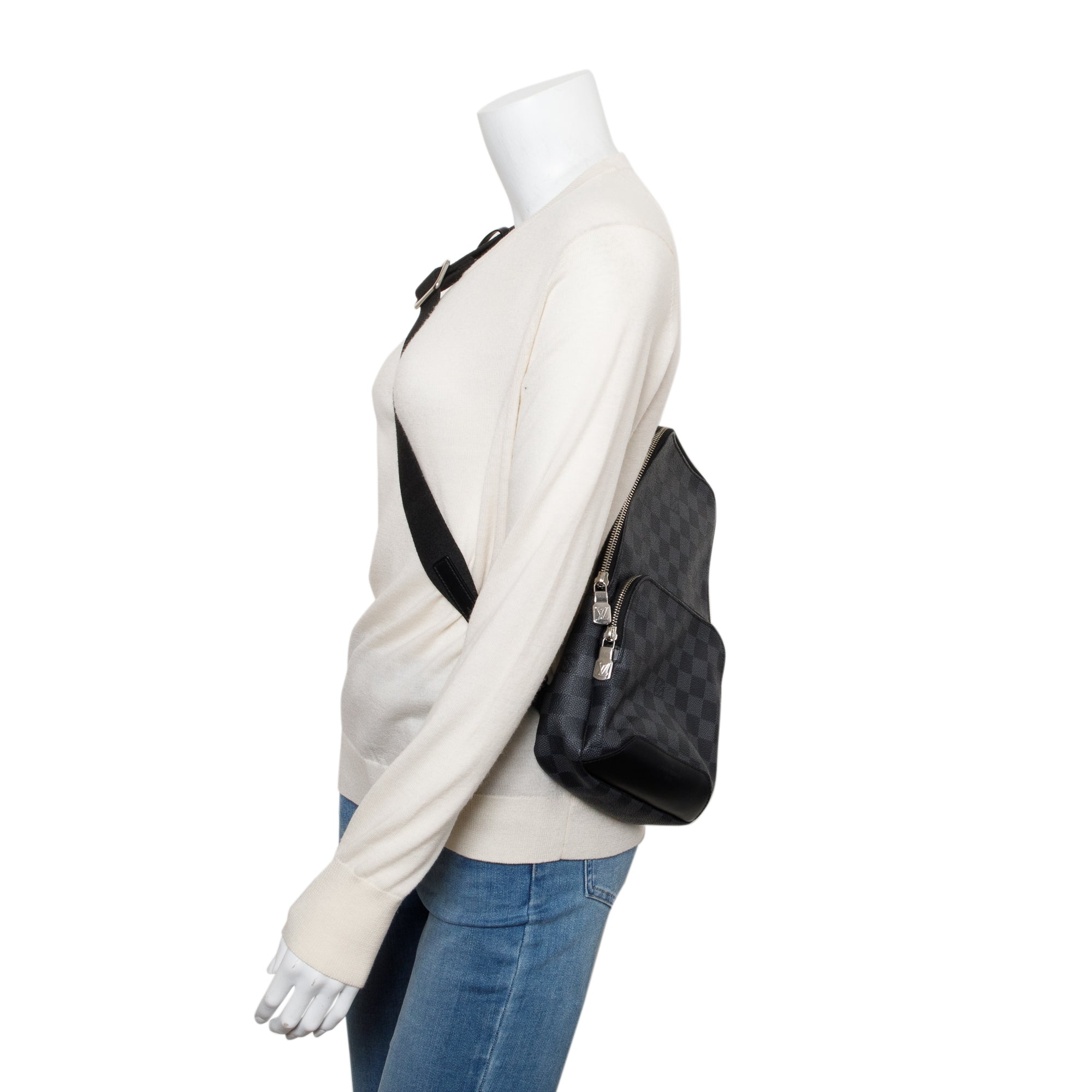 Louis Vuitton Damier Graphite Avenue Sling Bag w/ Box