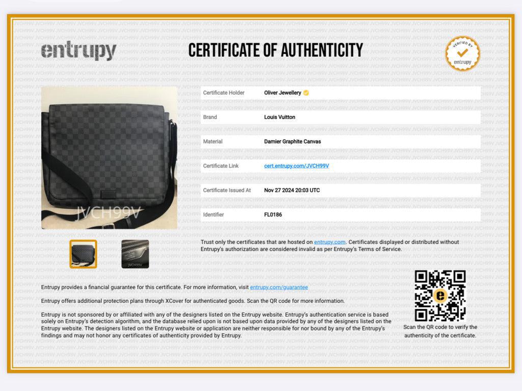 Louis Vuitton Damier Graphite District MM