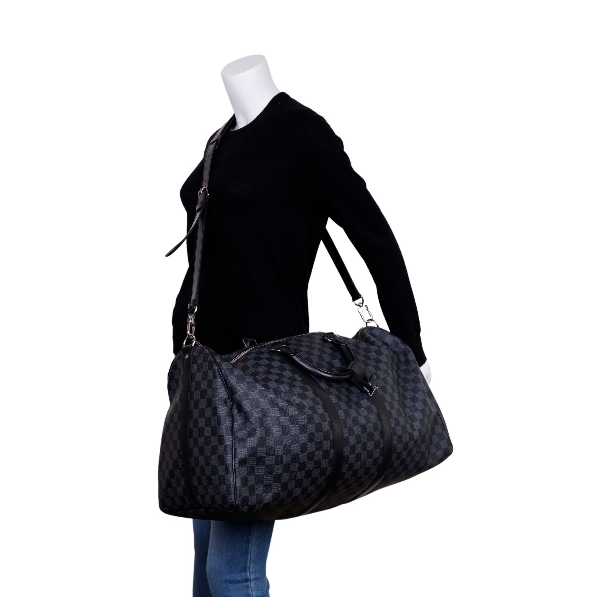 Louis Vuitton Damier Graphite Keepall Bandouliere 55