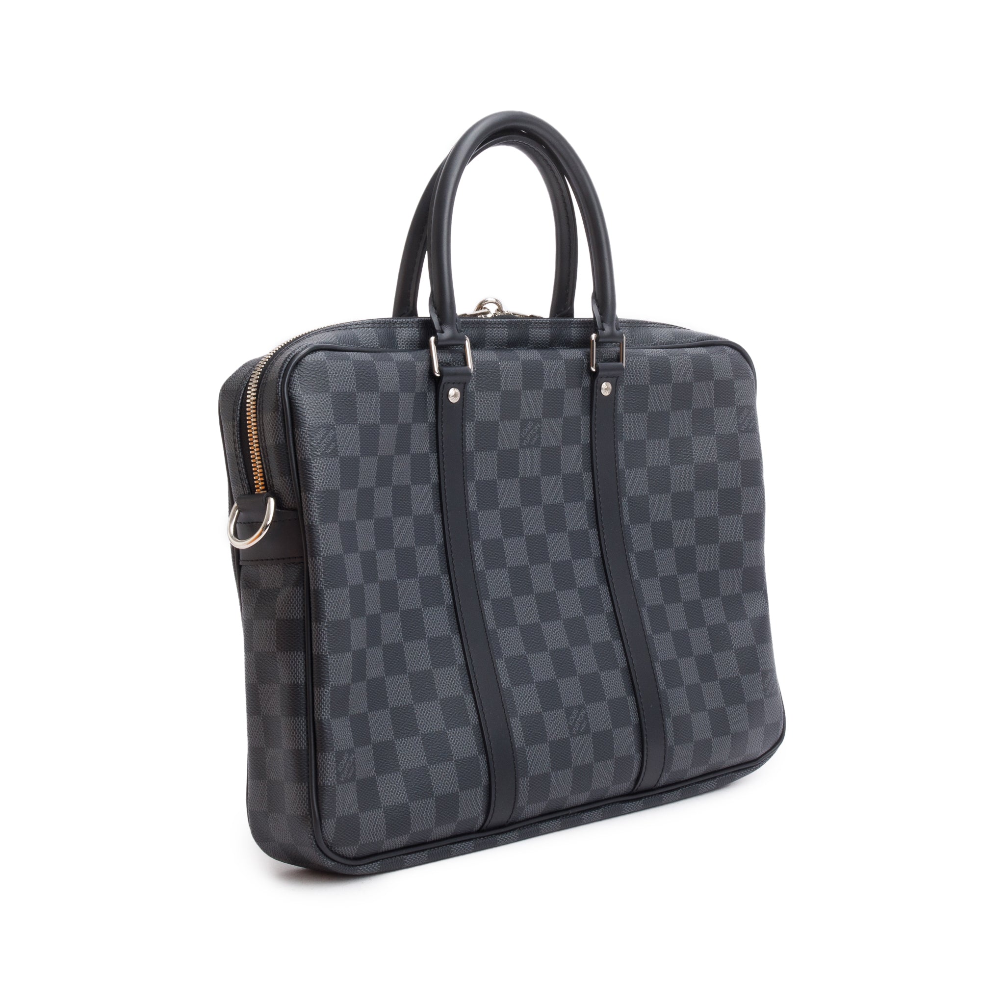 Louis Vuitton Damier Graphite Porte-Documents Voyage PM w/ Strap & Box