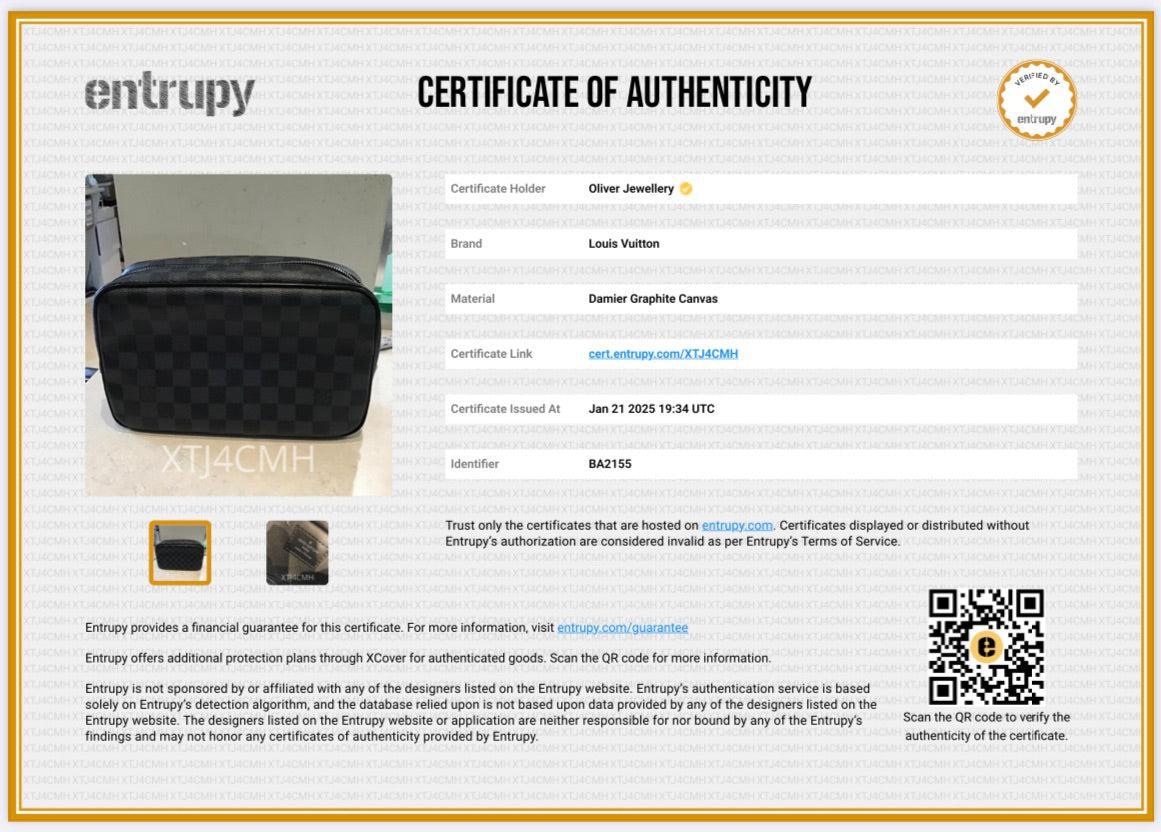 Louis Vuitton Damier Graphite Toilet Pouch GM