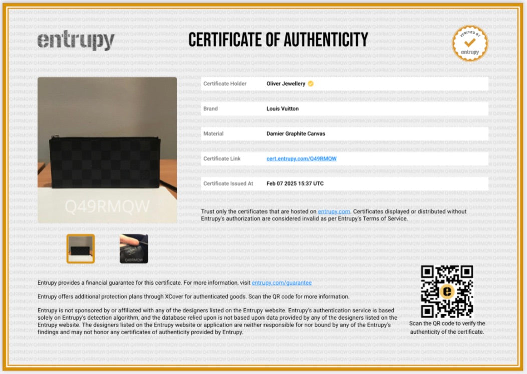 Louis Vuitton Damier Graphite Zip Pouch Long Wallet Insert