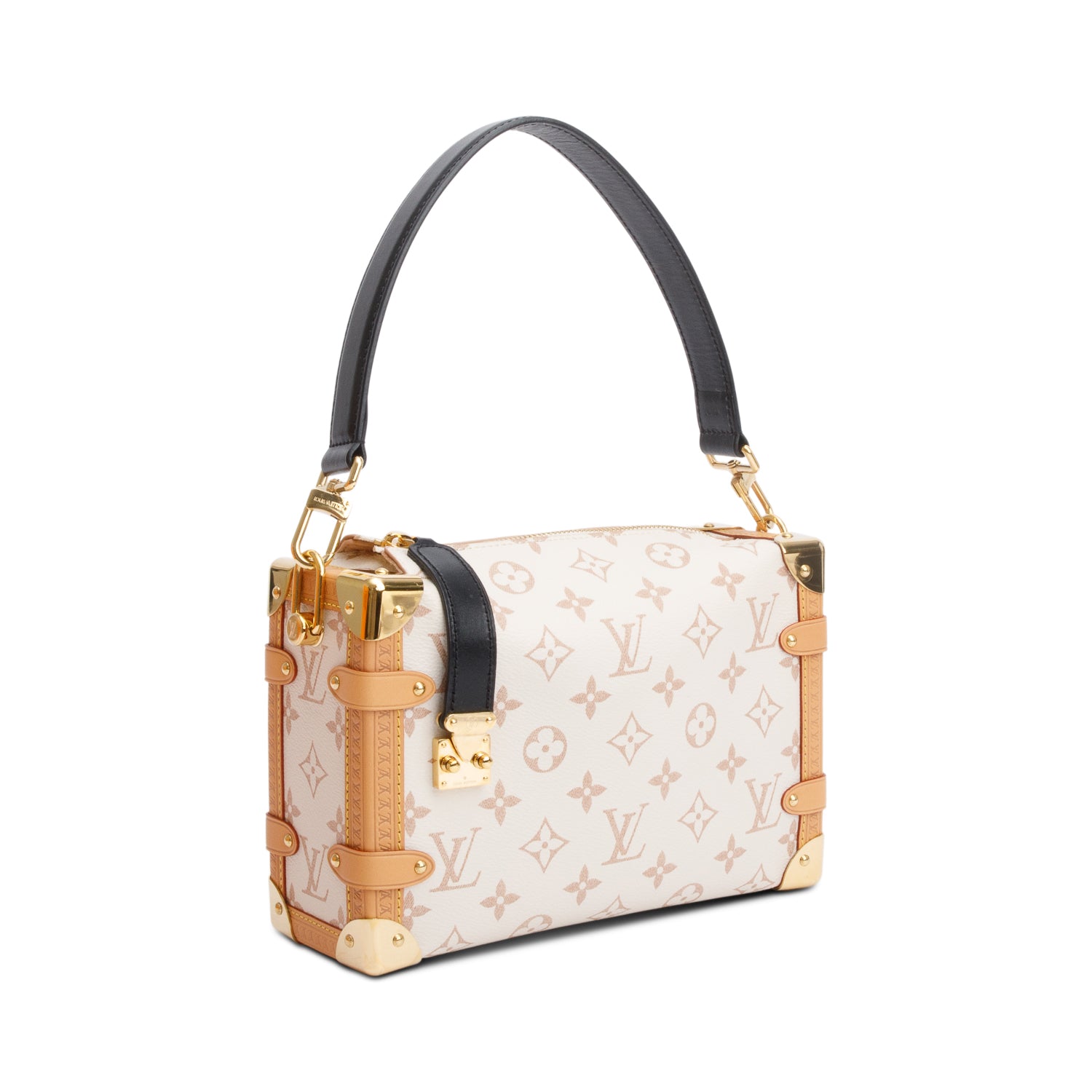 Louis Vuitton Dune Monogram Side Trunk MM w/ Strap & Box