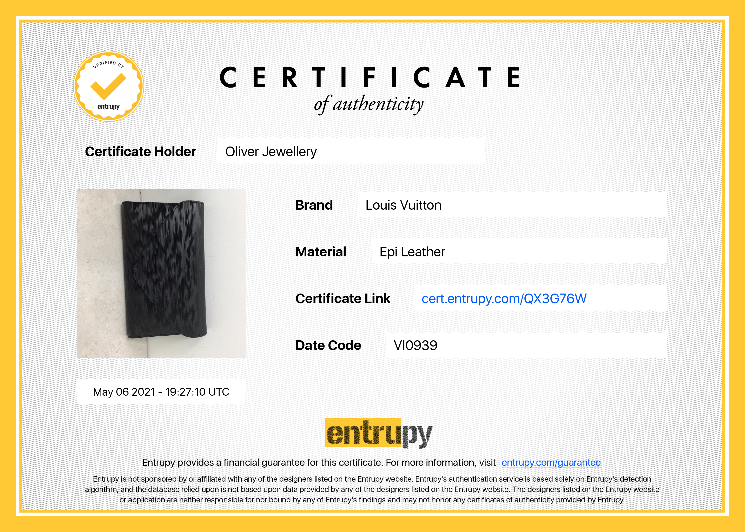 Louis Vuitton Epi Art Deco Clutch