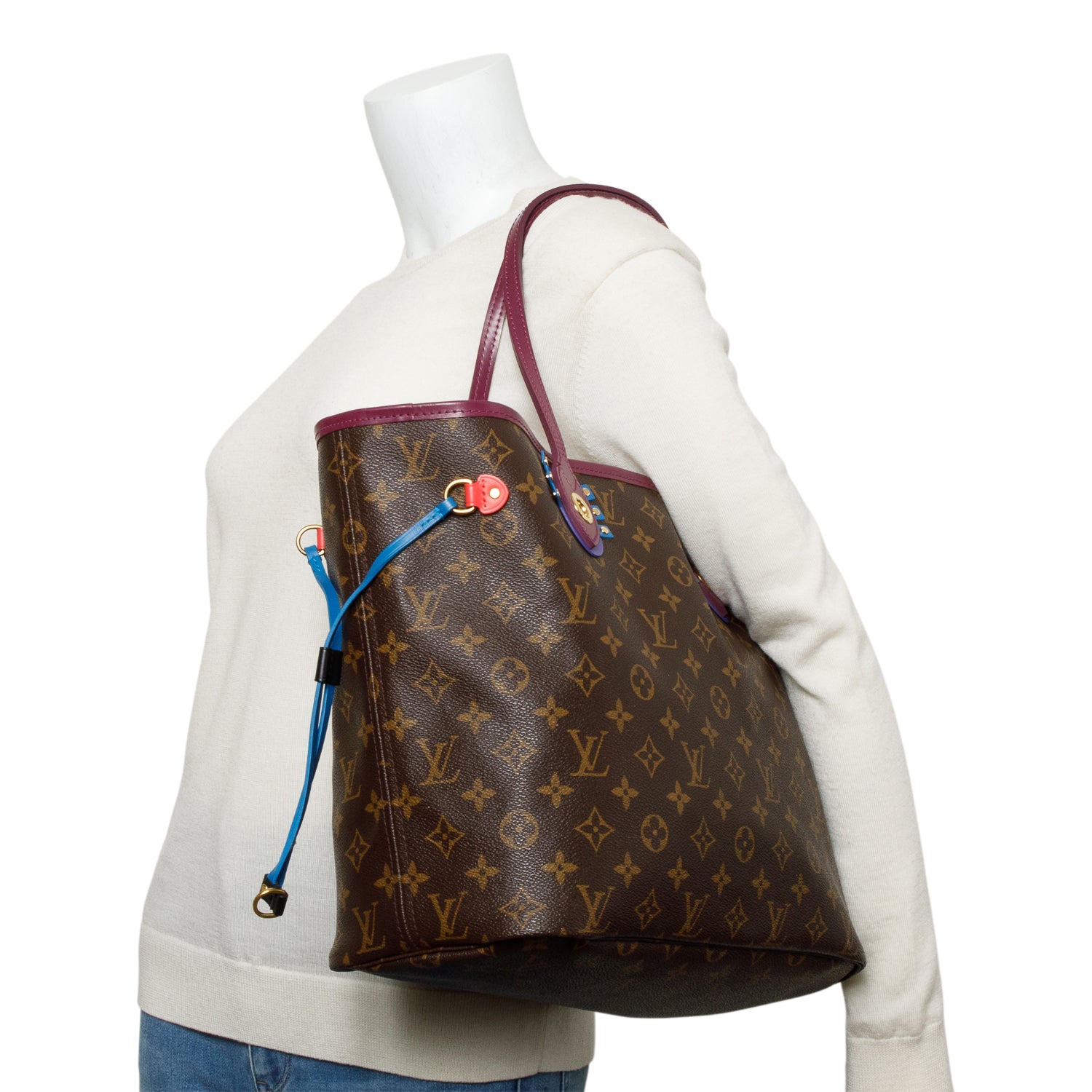 Louis Vuitton Flamingo Monogram Totem Neverfull MM w/ Pouch