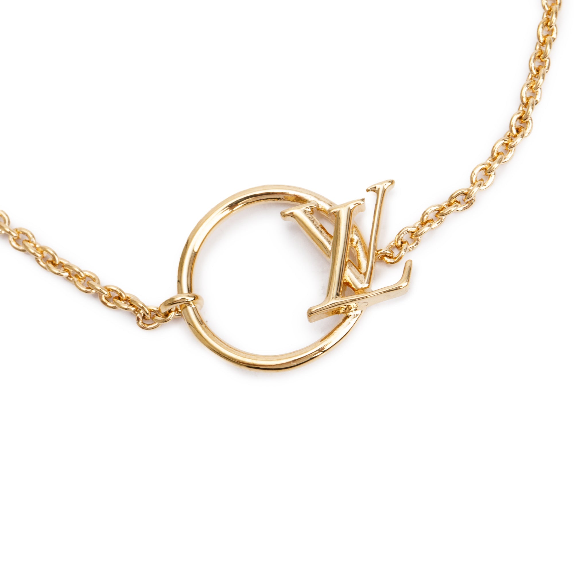 Louis Vuitton Gold Plated Eclipse Bracelet w/ Box