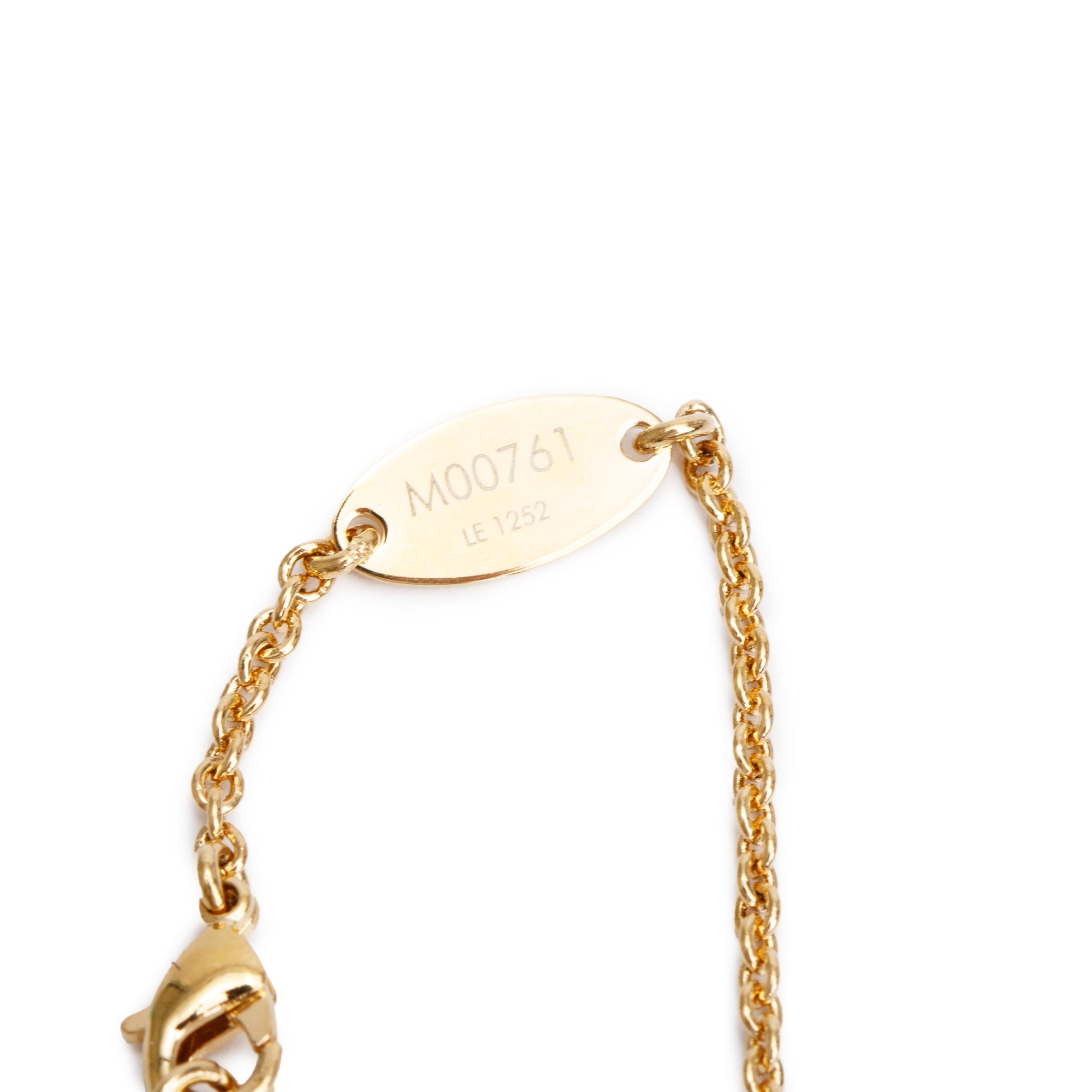 Louis Vuitton Gold Plated Eclipse Bracelet w/ Box