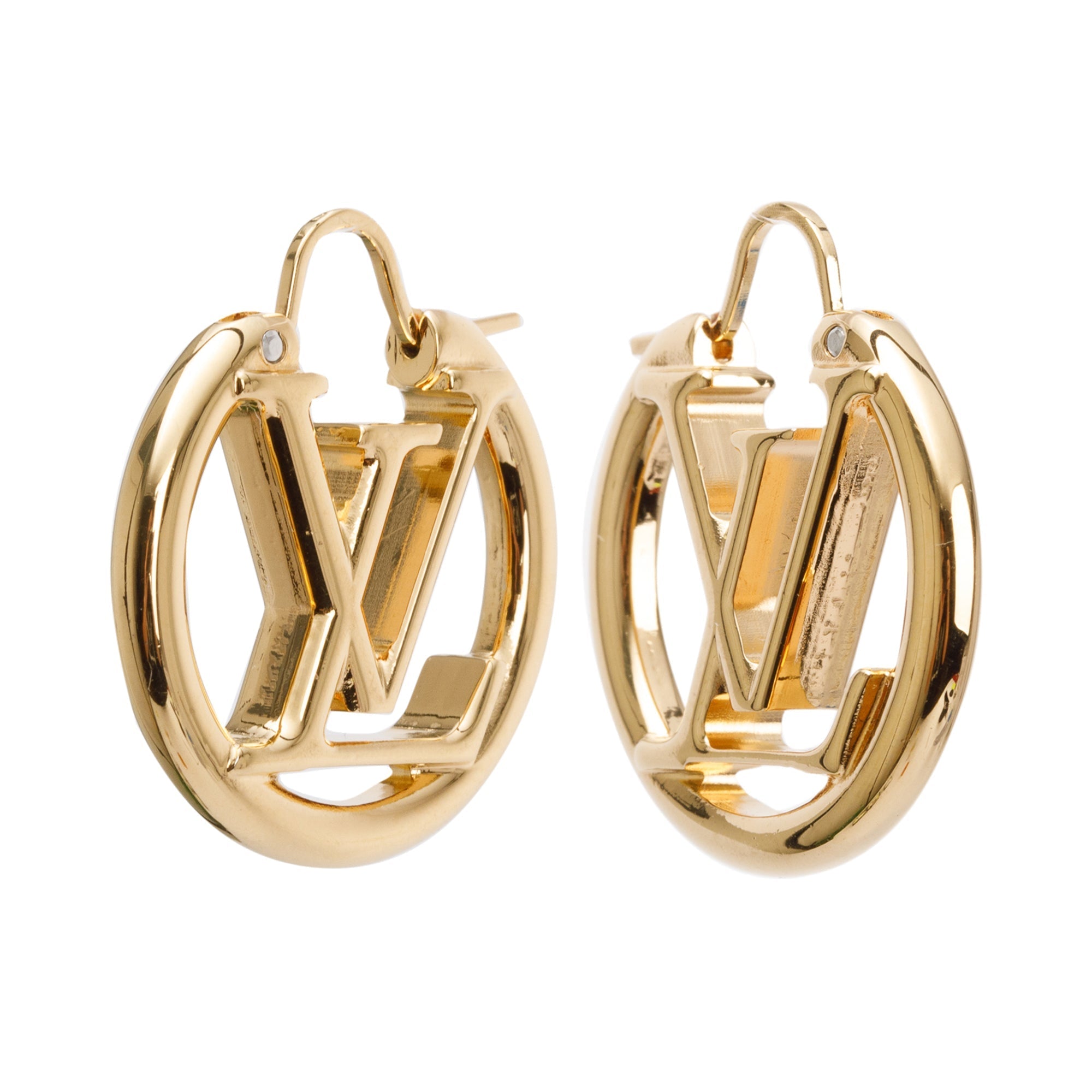Louis Vuitton Gold-Plated Louise PM Earrings