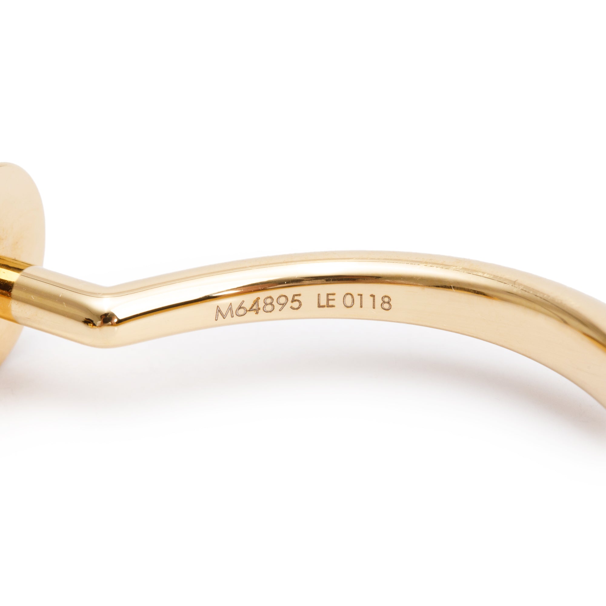 Louis Vuitton Gold Plated Studdy Cuff Bracelet