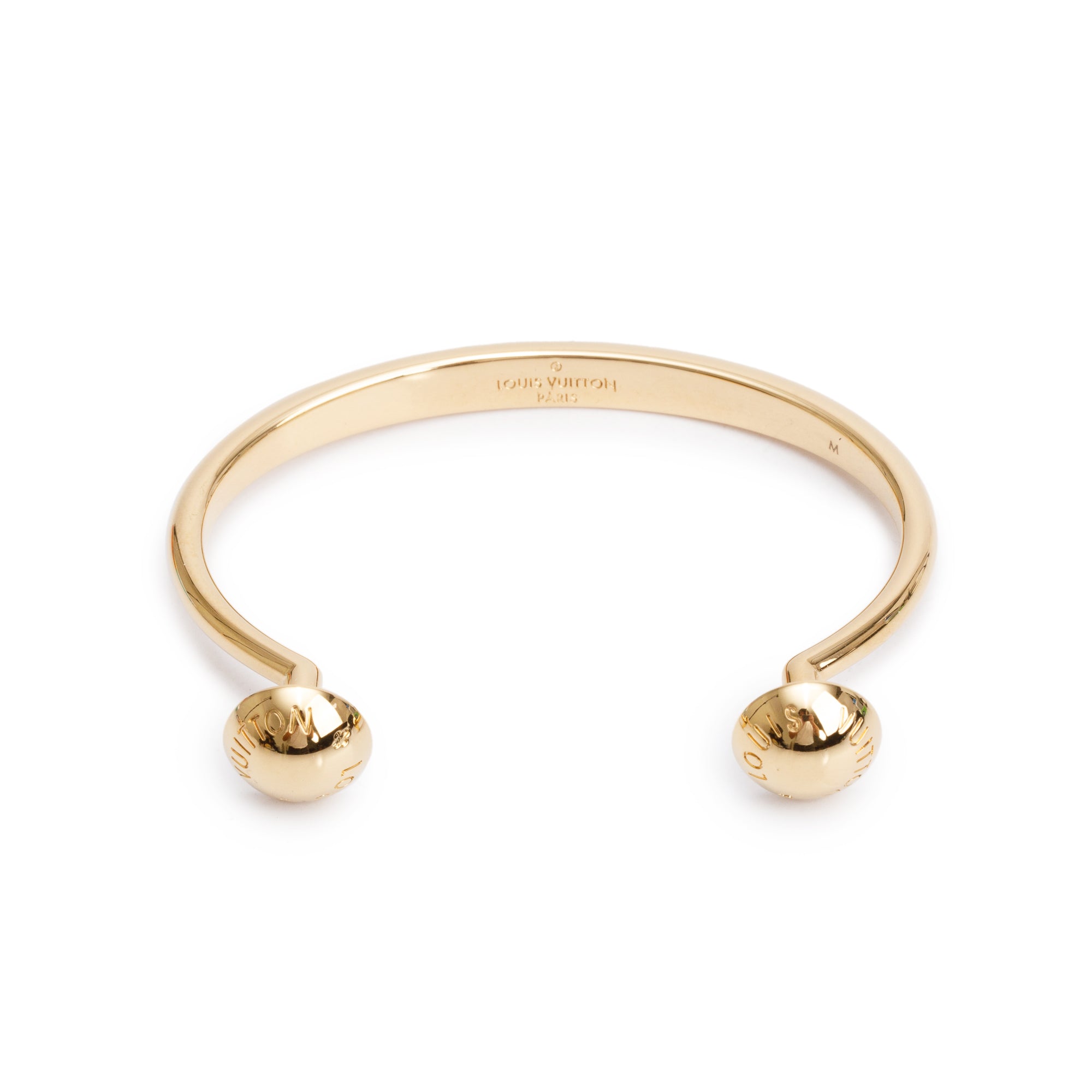 Louis Vuitton Gold Plated Studdy Cuff Bracelet