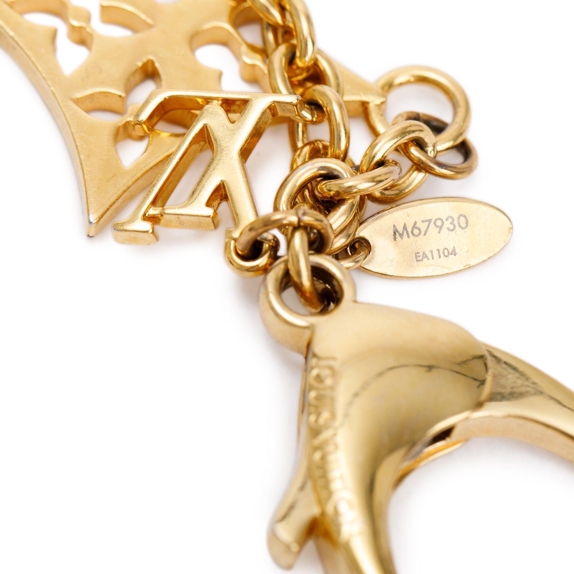Louis Vuitton Gold-Tone Ivy Bag Charm