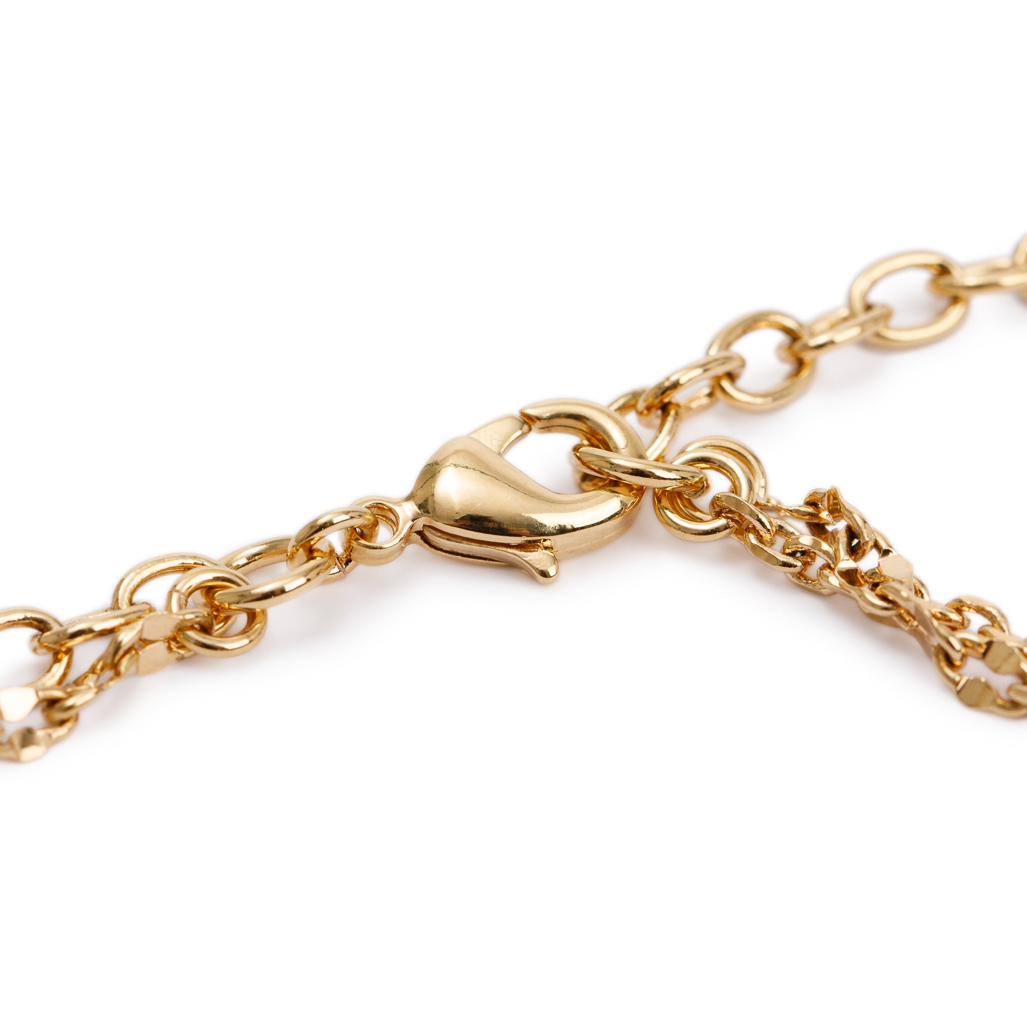 Louis Vuitton Gold-Tone Metal Blooming Strass Necklace