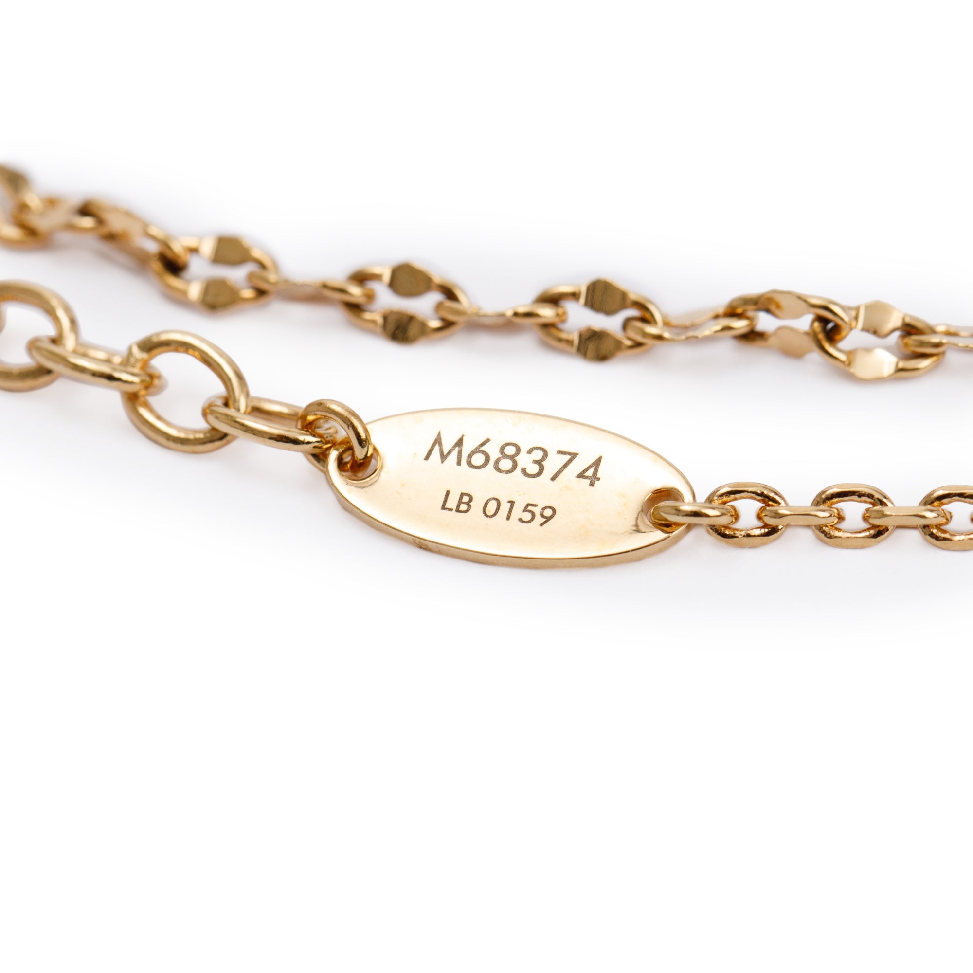 Louis Vuitton Gold-Tone Metal Blooming Strass Necklace