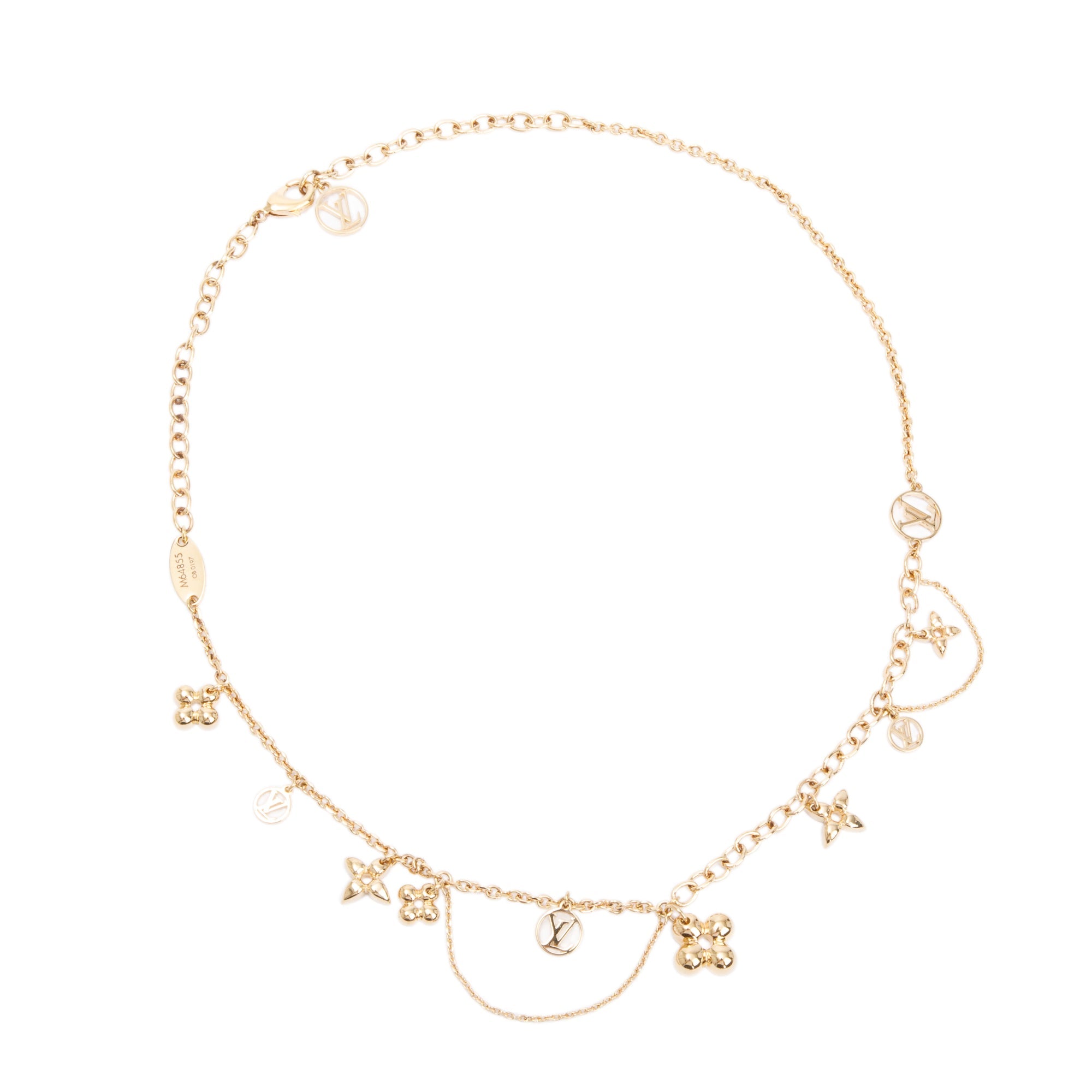 Louis Vuitton Gold-Tone Metal Blooming Supple Necklace